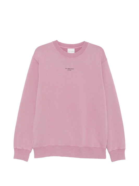 slogan-print sweatshirt