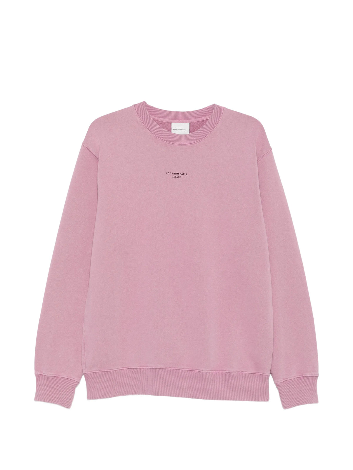slogan-print sweatshirt