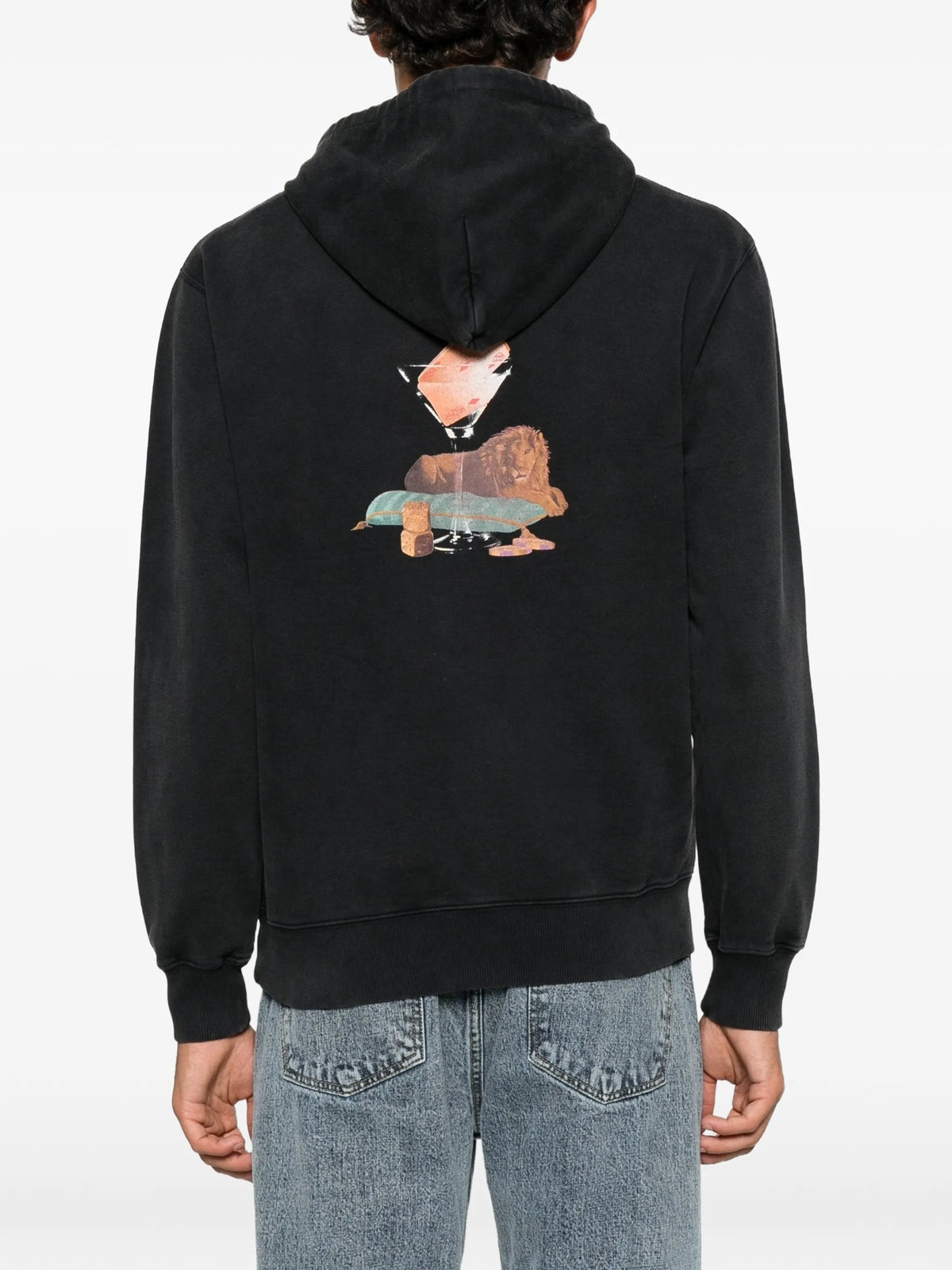 Glass Lion drawstring hoodie