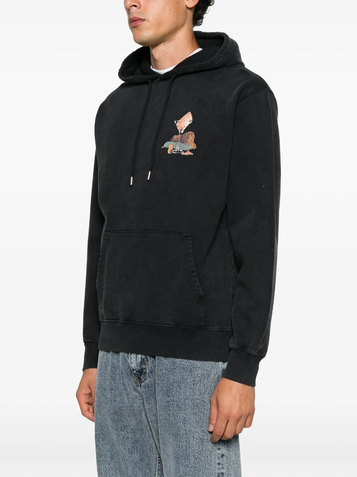 Glass Lion drawstring hoodie