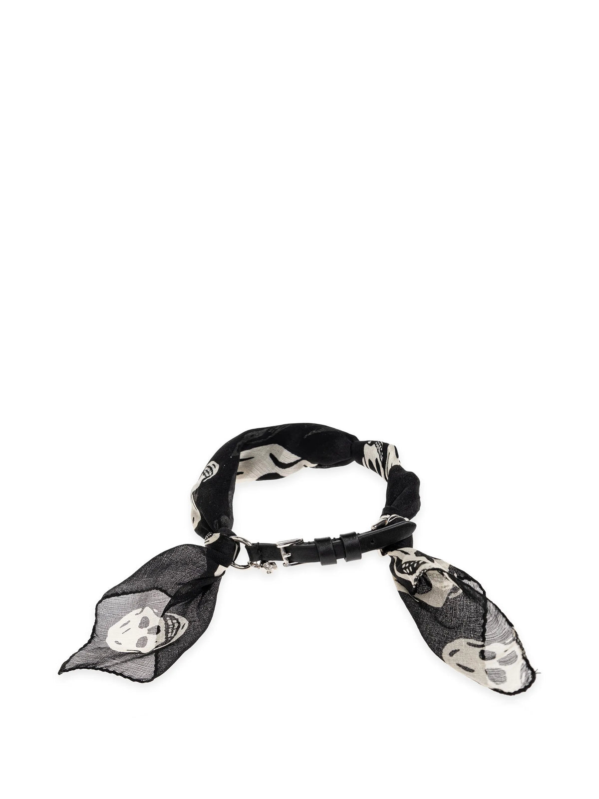 Skull scarf double wrap bracelet