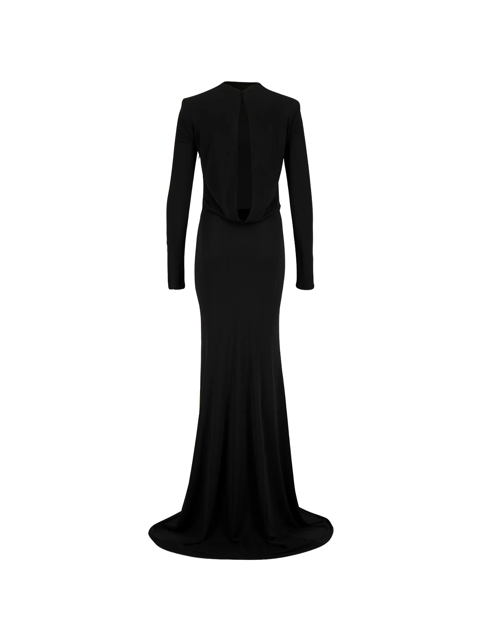 open-back crepe-jersey maxi dress