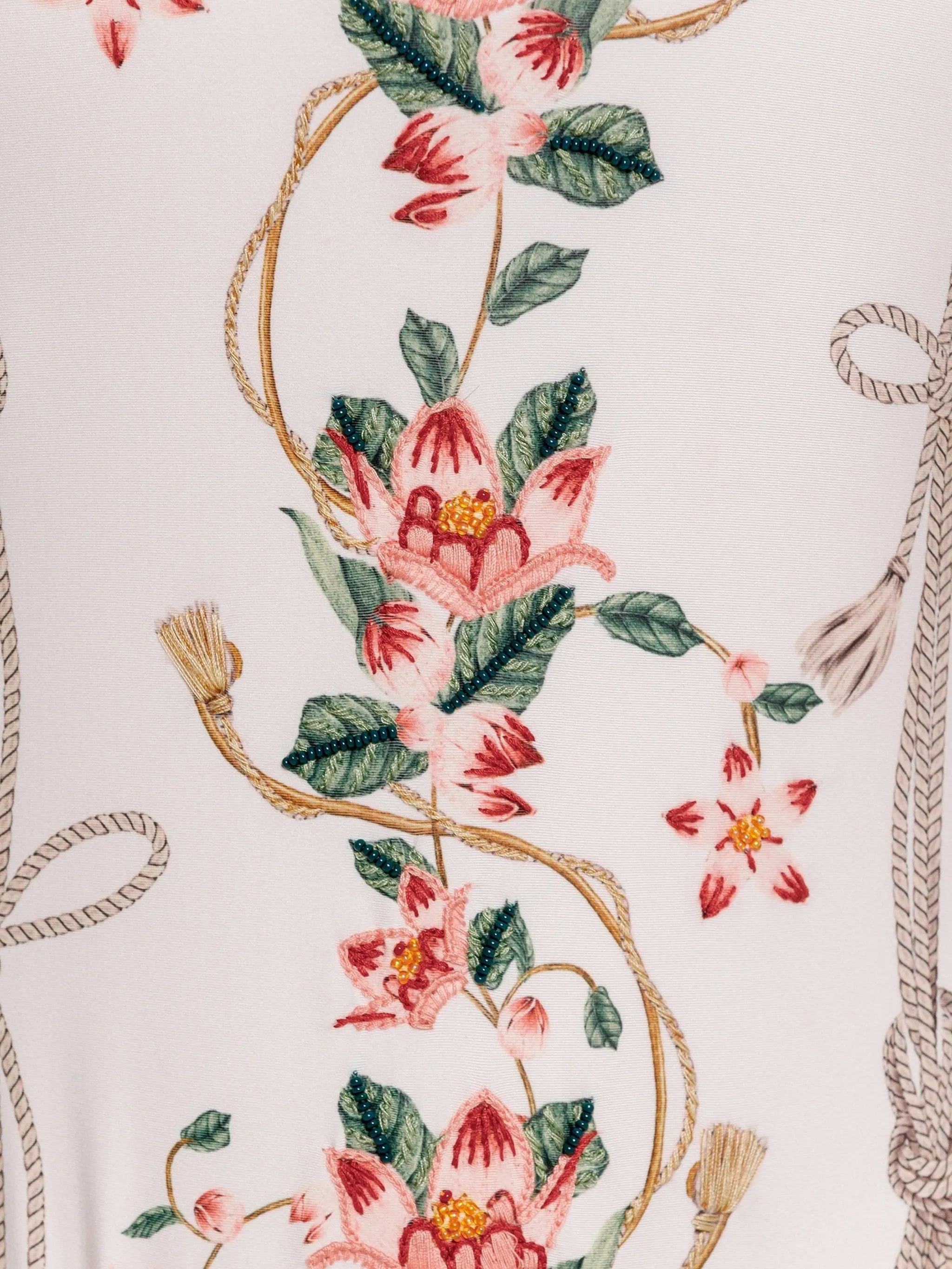 Limon Navegante floral-print ruffled swimsuit