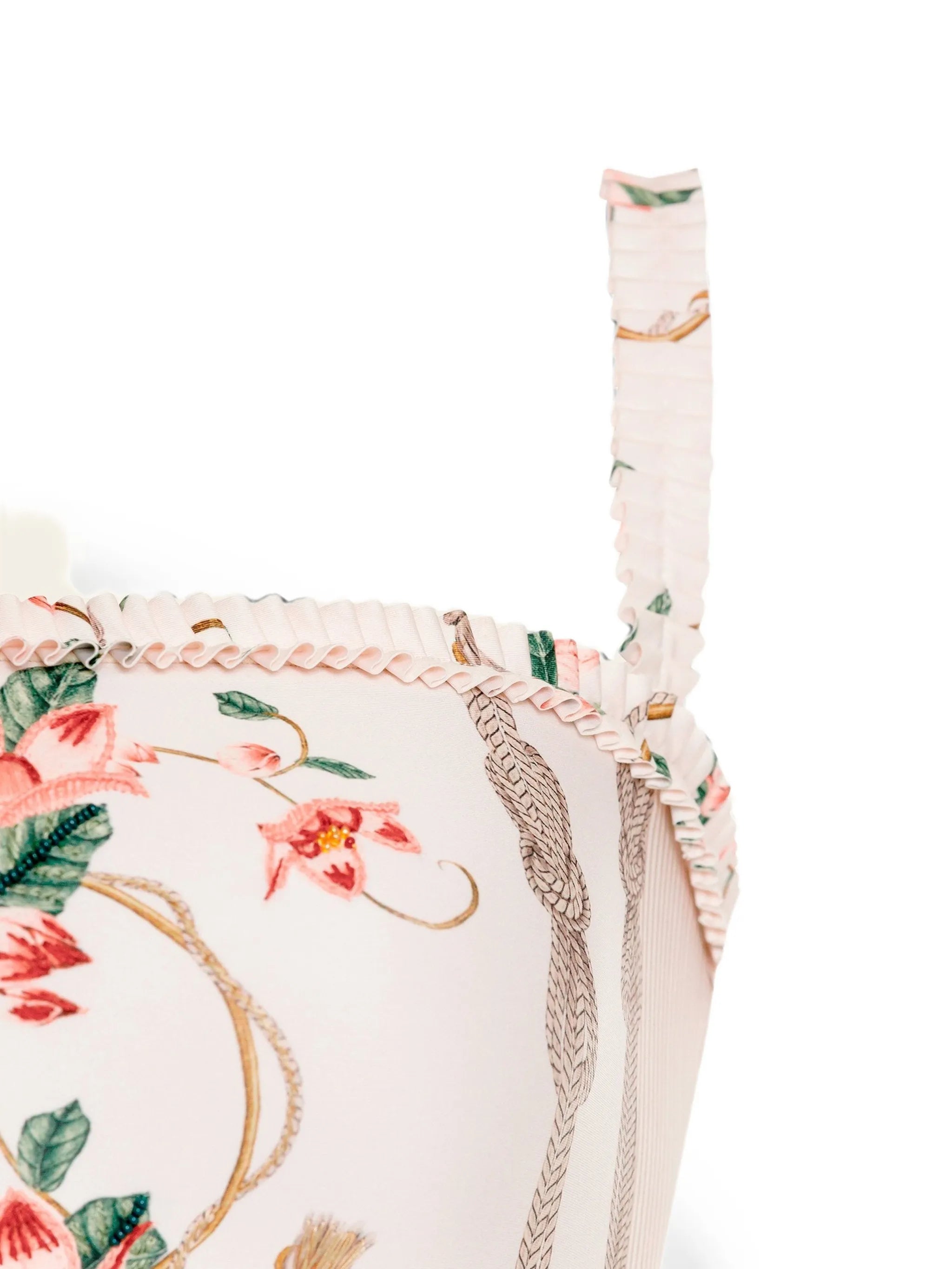 Limon Navegante floral-print ruffled swimsuit