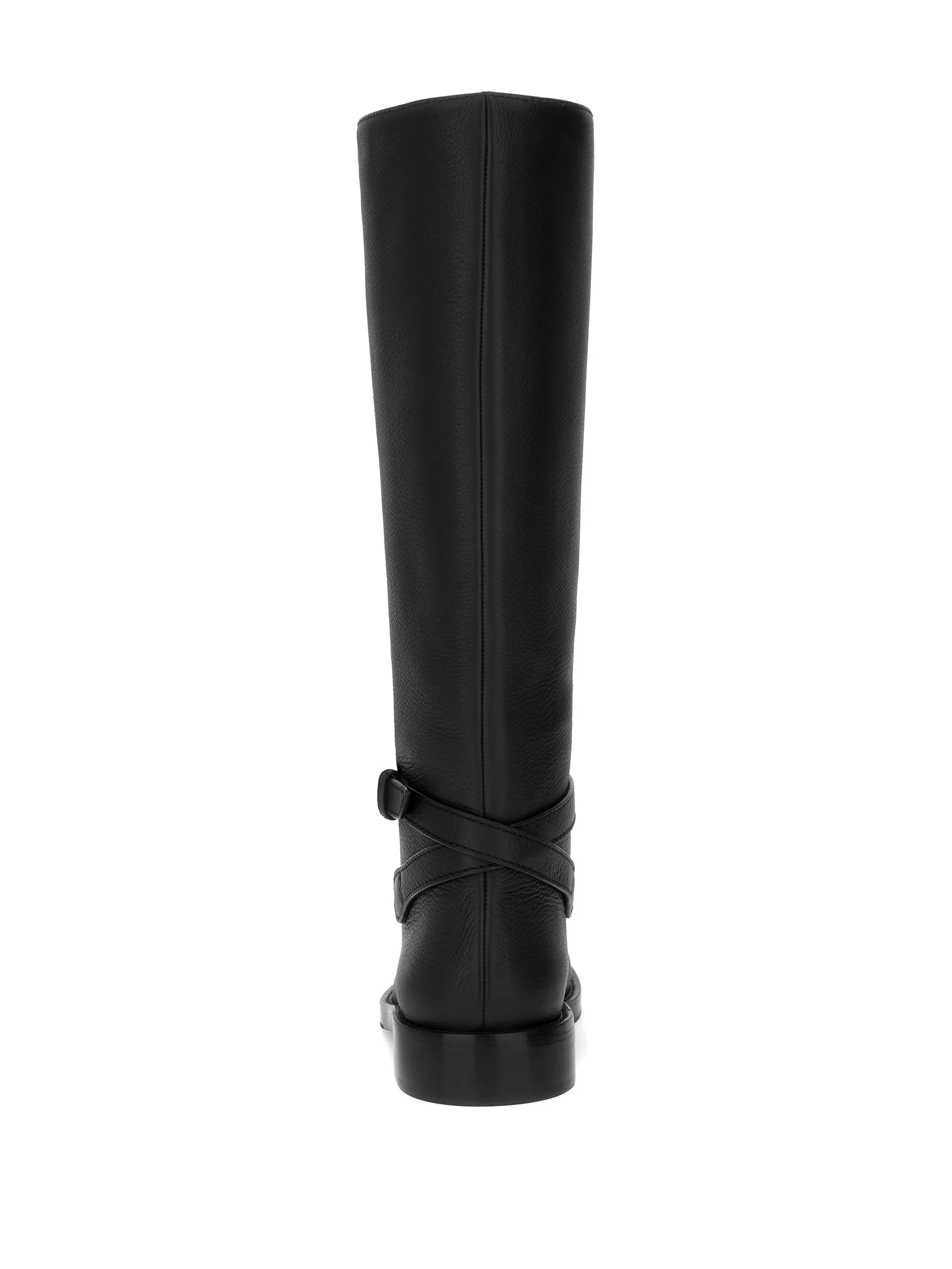 buckle-strap knee-high boots