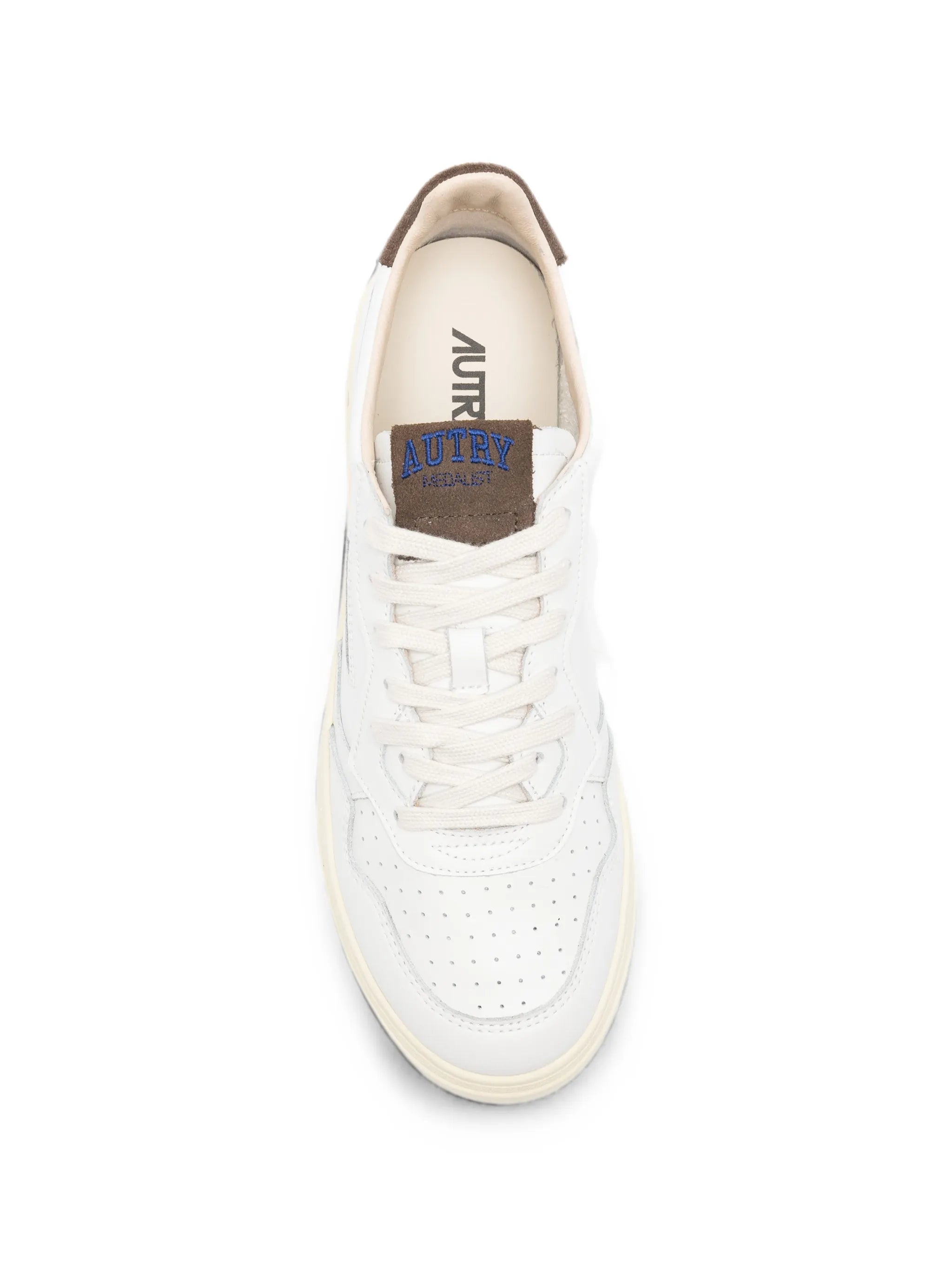 Medalist low sneakers in leather and suede