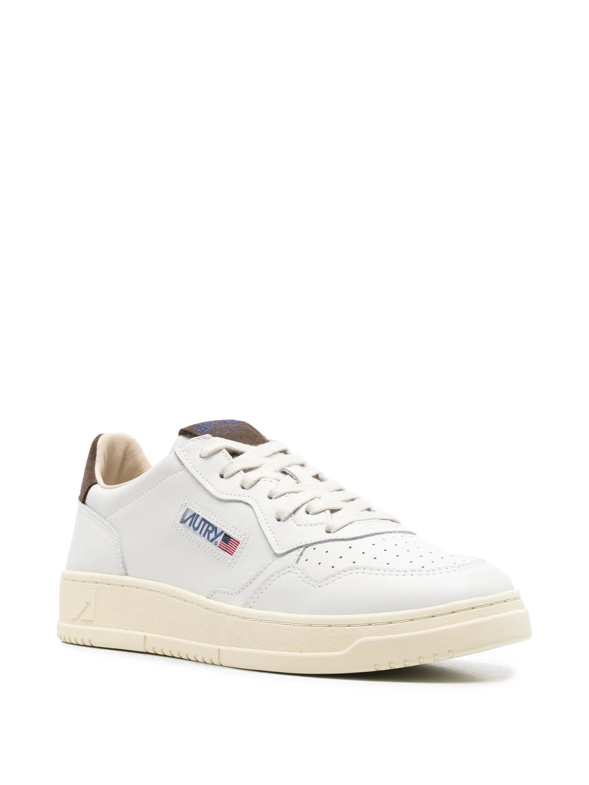 Medalist low sneakers in leather and suede