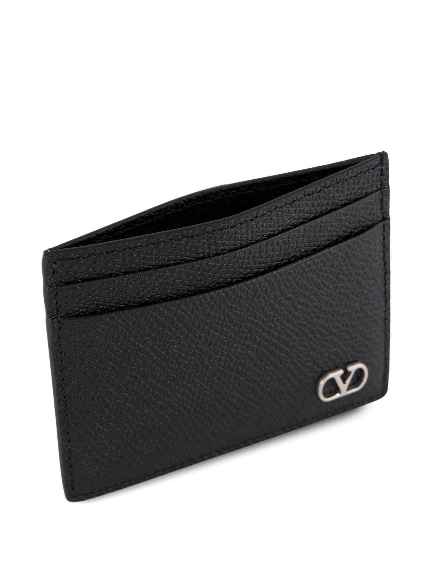 VLogo Signature leather card holder