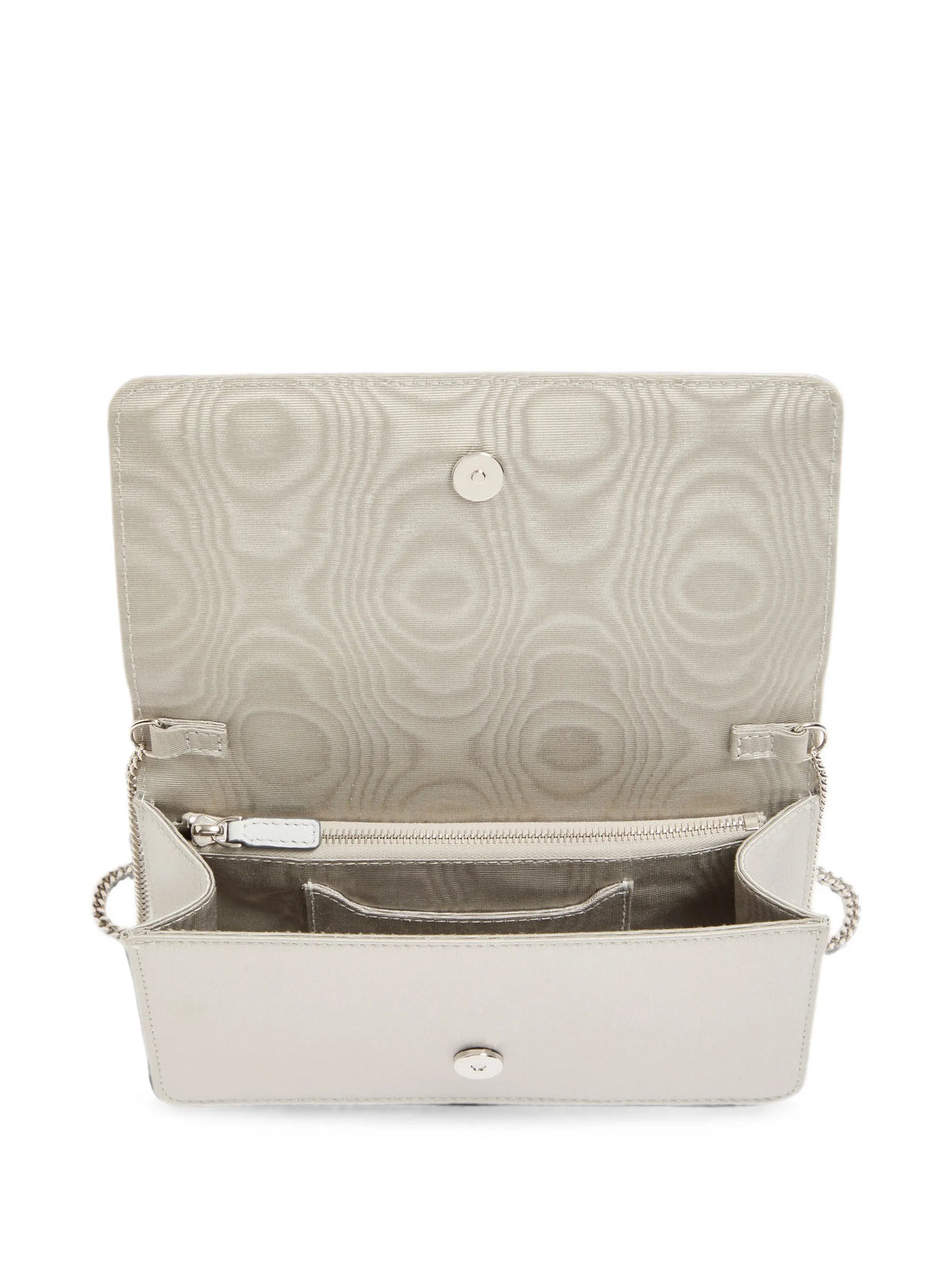 VLogo Signature crystal-embellished clutch bag