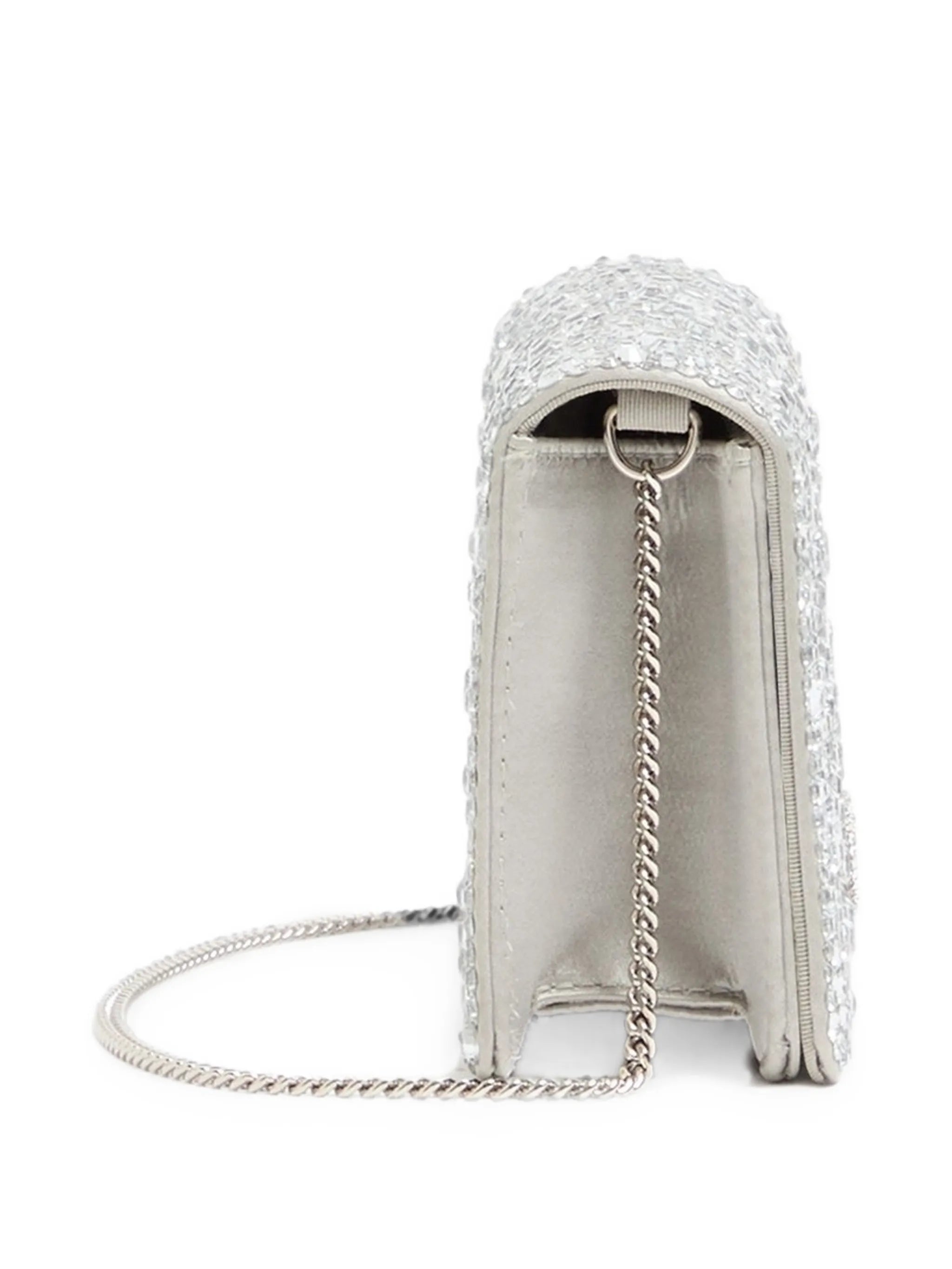 mini VLogo Signature cross body bag with sparkling embroidery