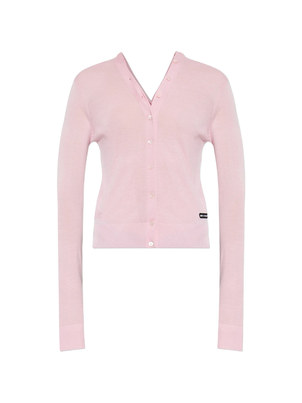 logo-patch button-up cardigan