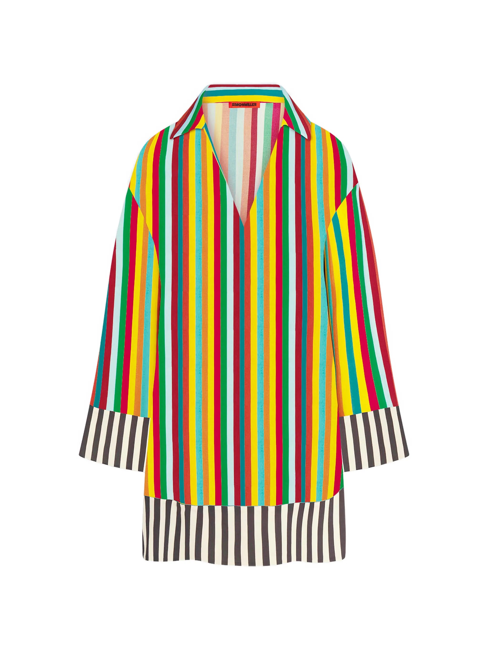 Diaz striped mini dress
