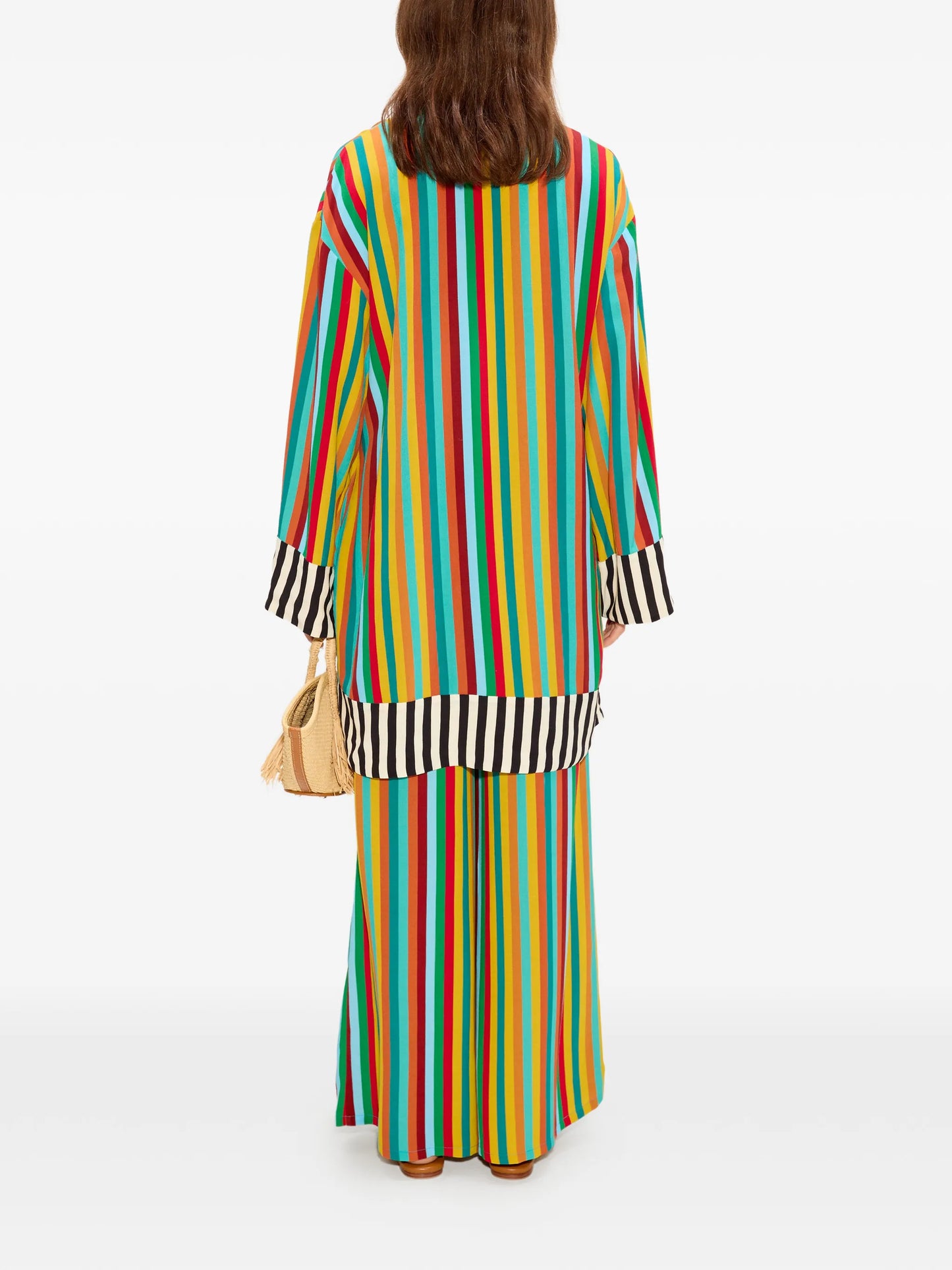 Diaz striped mini dress