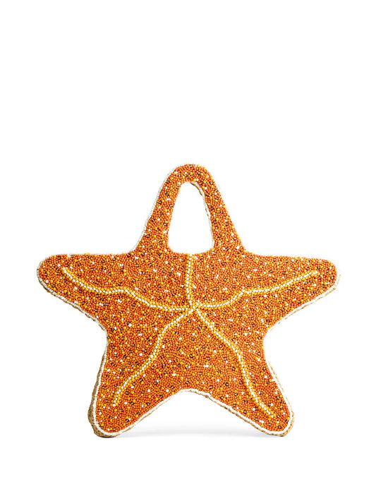 beaded starfish bag