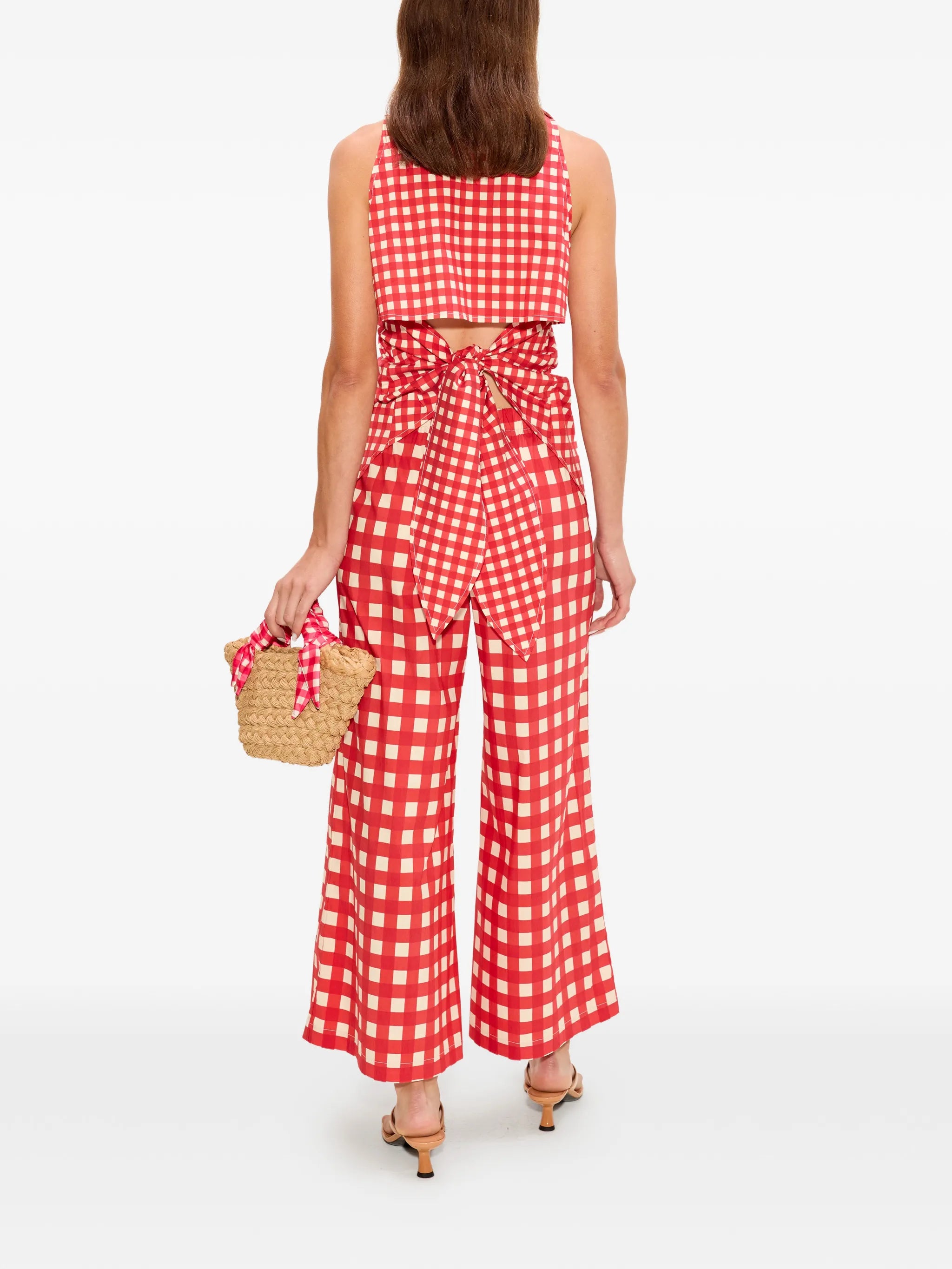 Loch sleeveless poplin button up