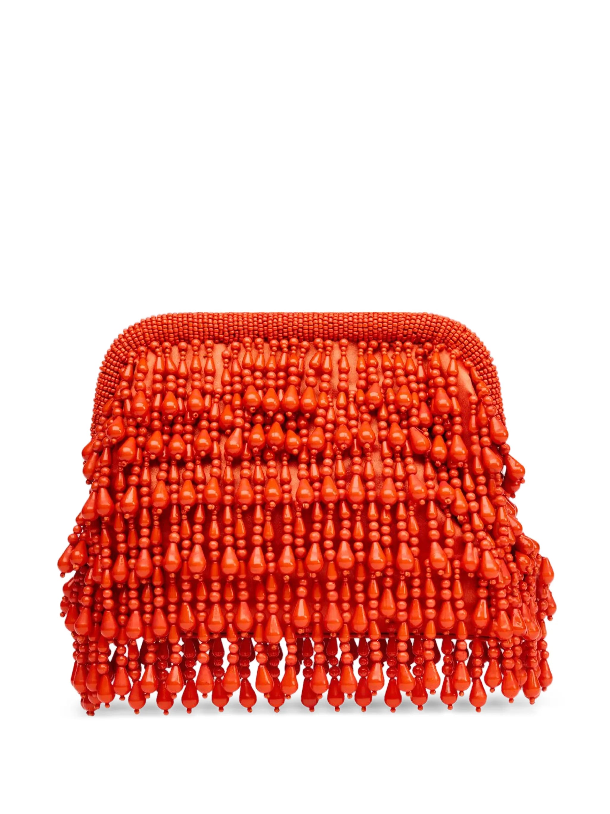 beaded-drop clutch bag