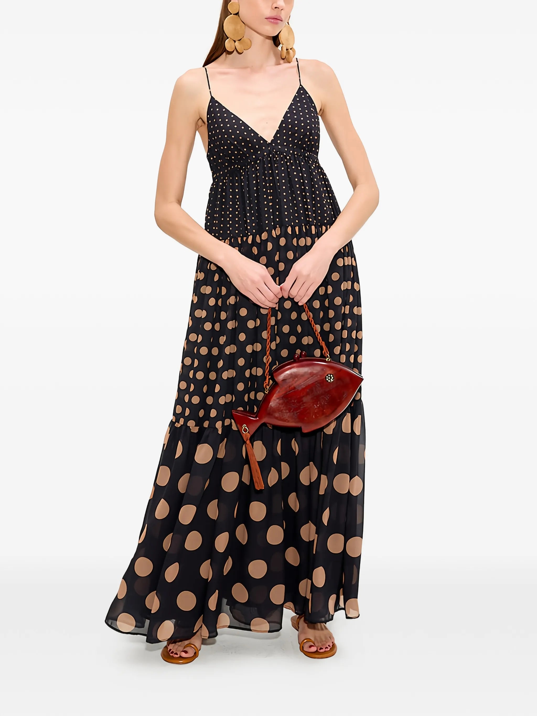 Romi chiffon maxi dress