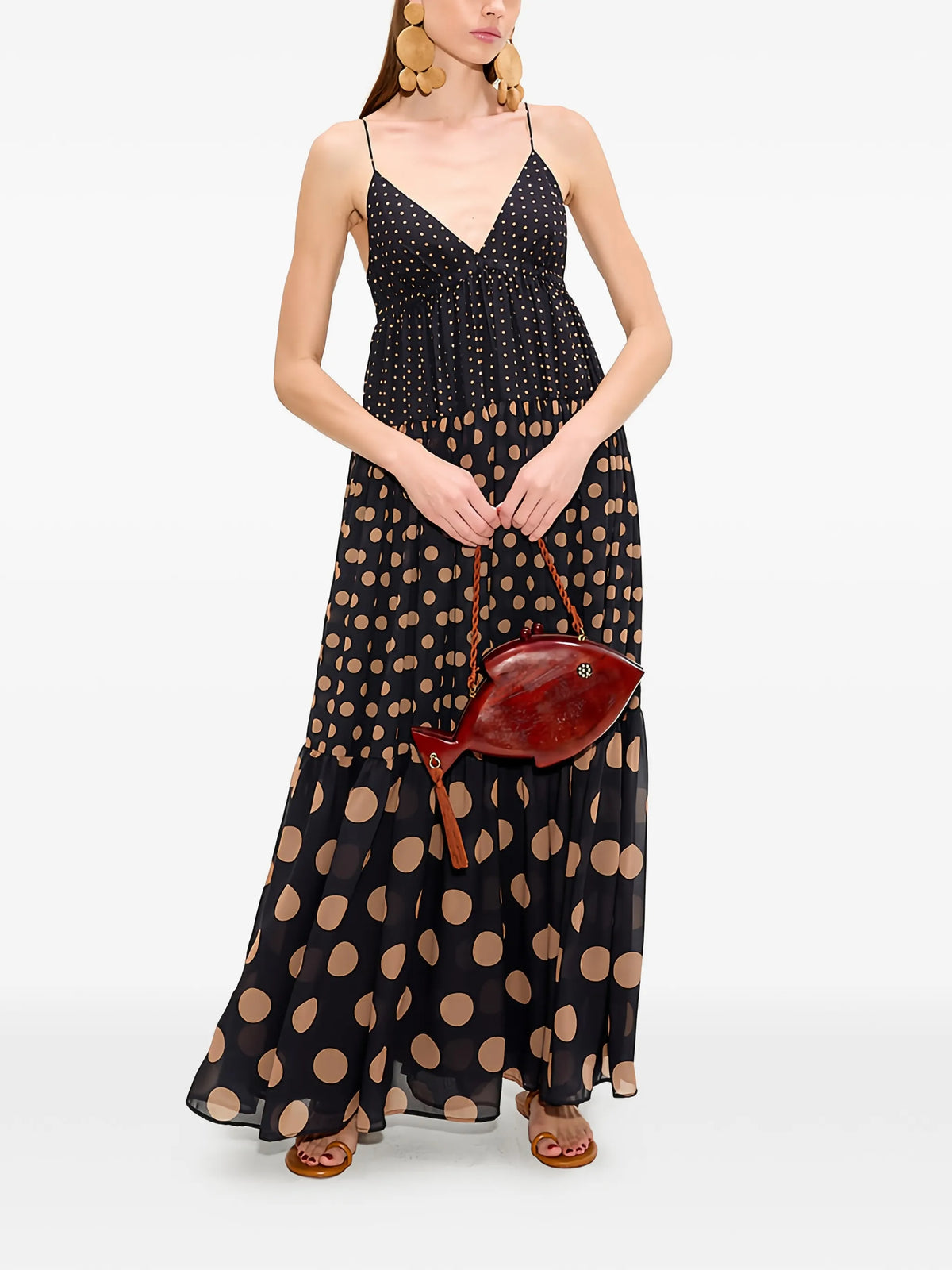 Romi chiffon maxi dress