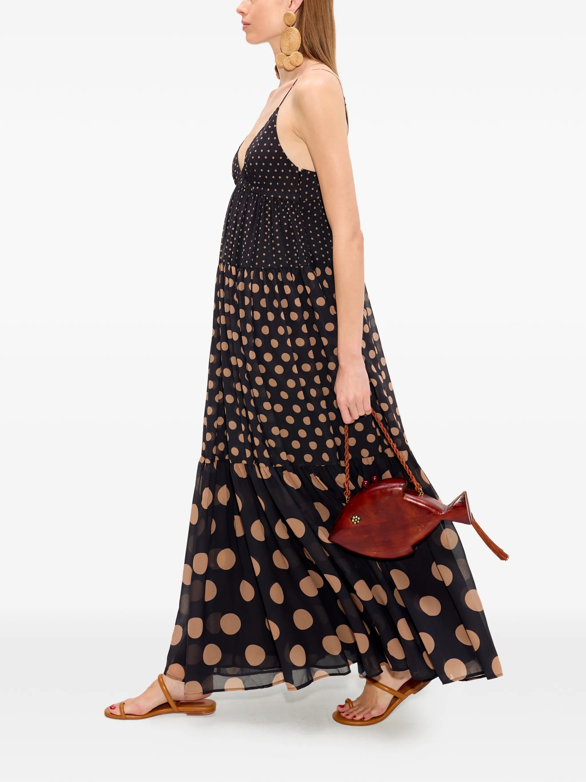Romi chiffon maxi dress