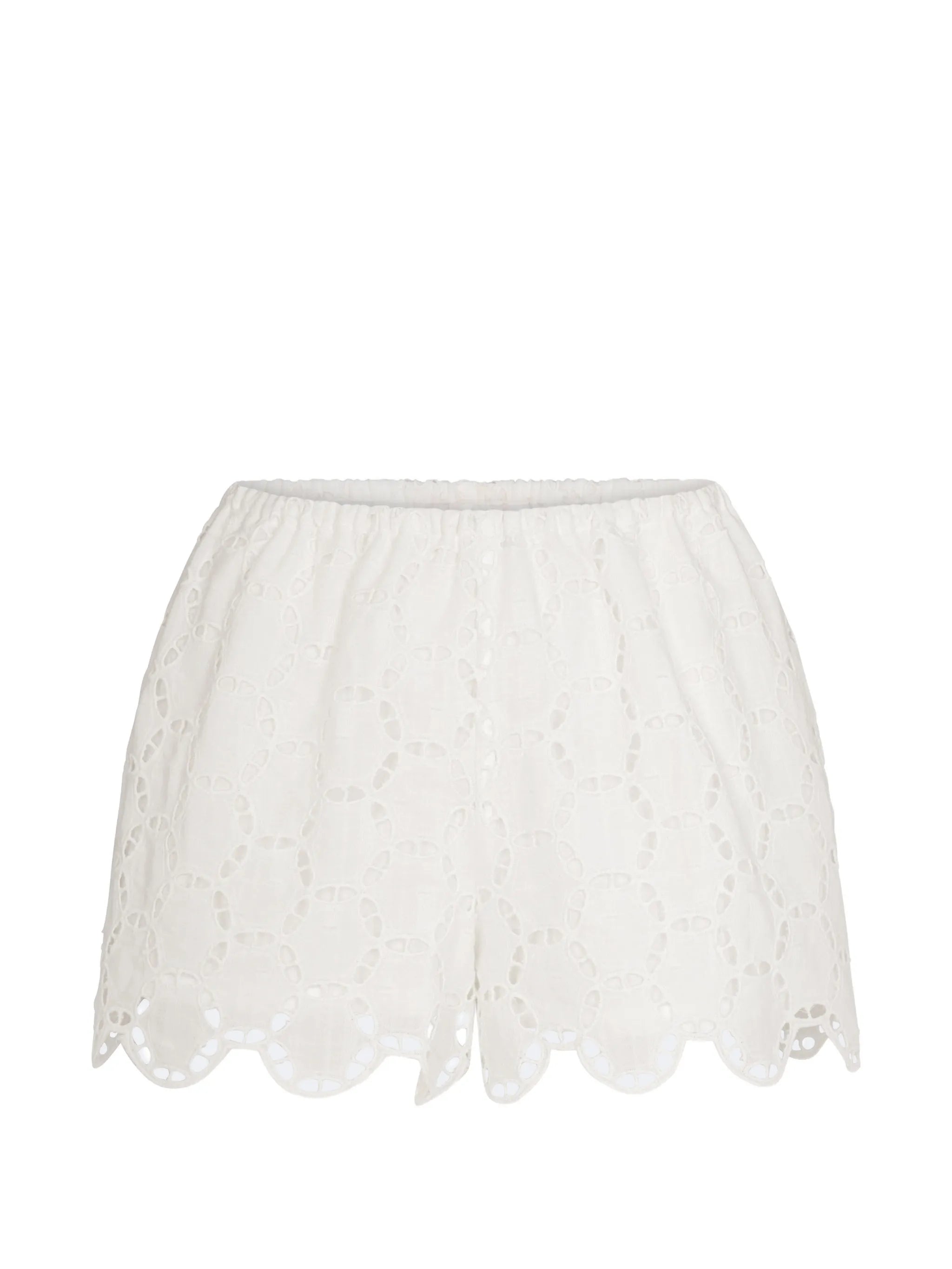 Isa eyelet mini shorts
