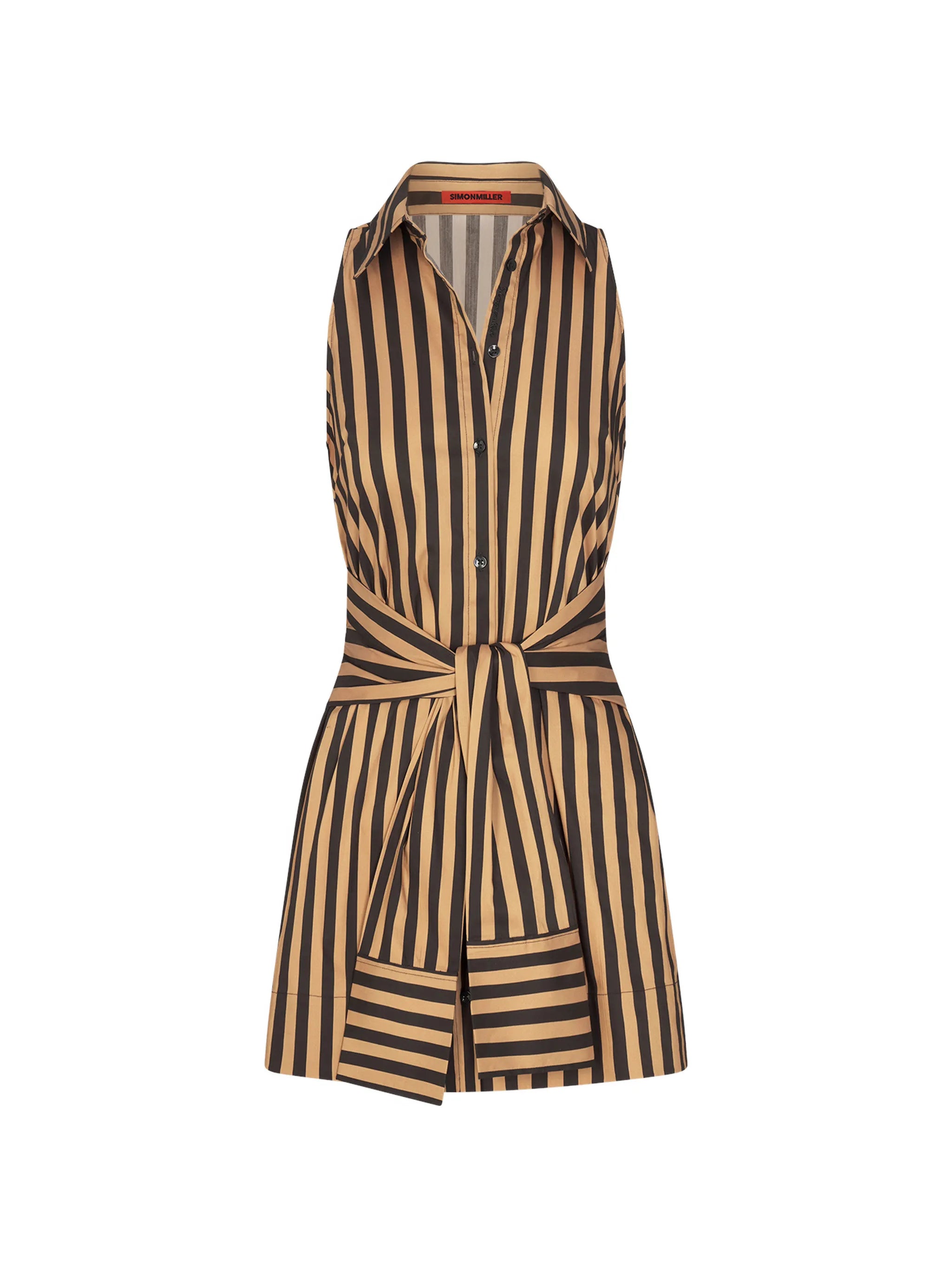 Inna sleeveless poplin mini dress