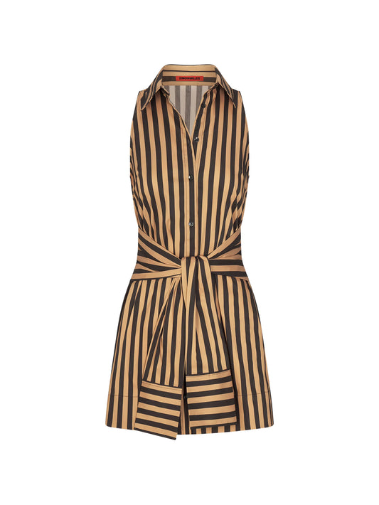 Inna sleeveless poplin mini dress
