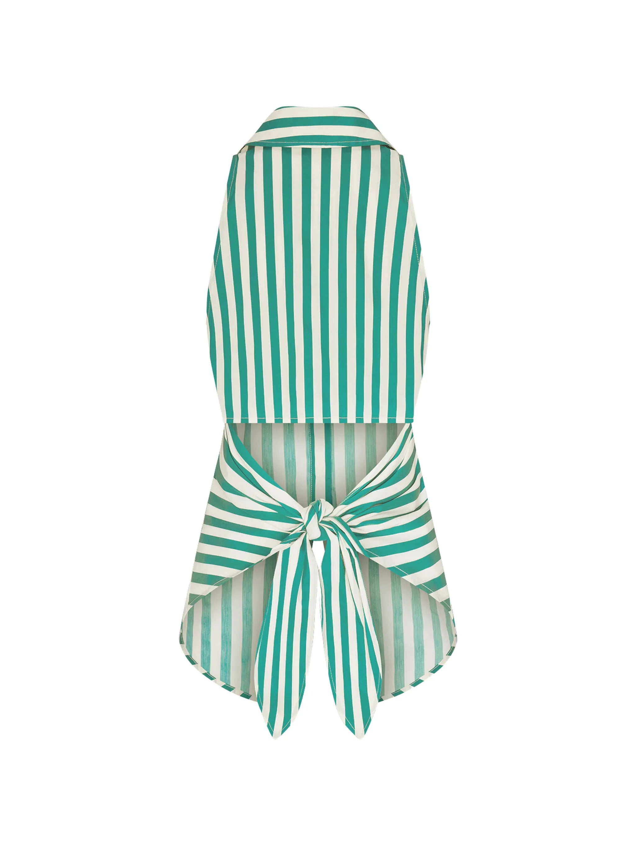 loch sleeveless poplin button up
