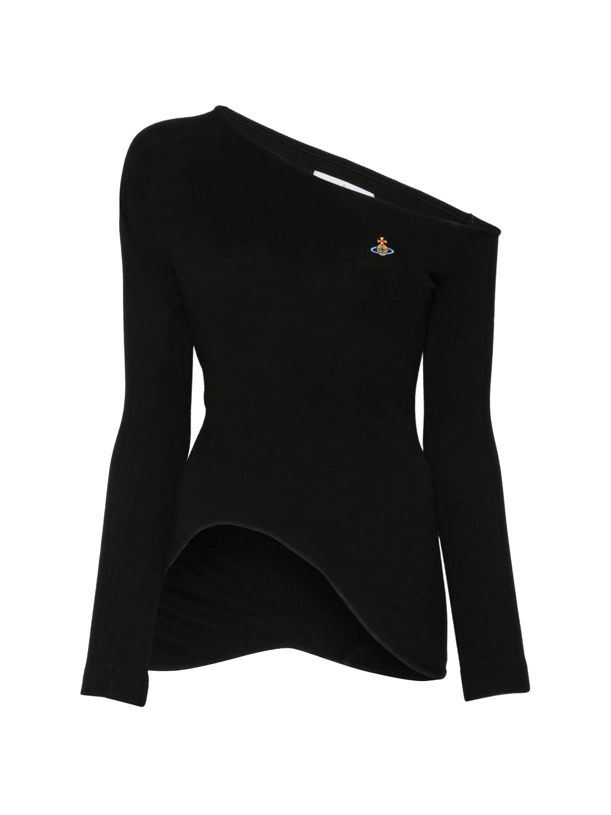 Orgy one-shoulder Orb-embroidered top