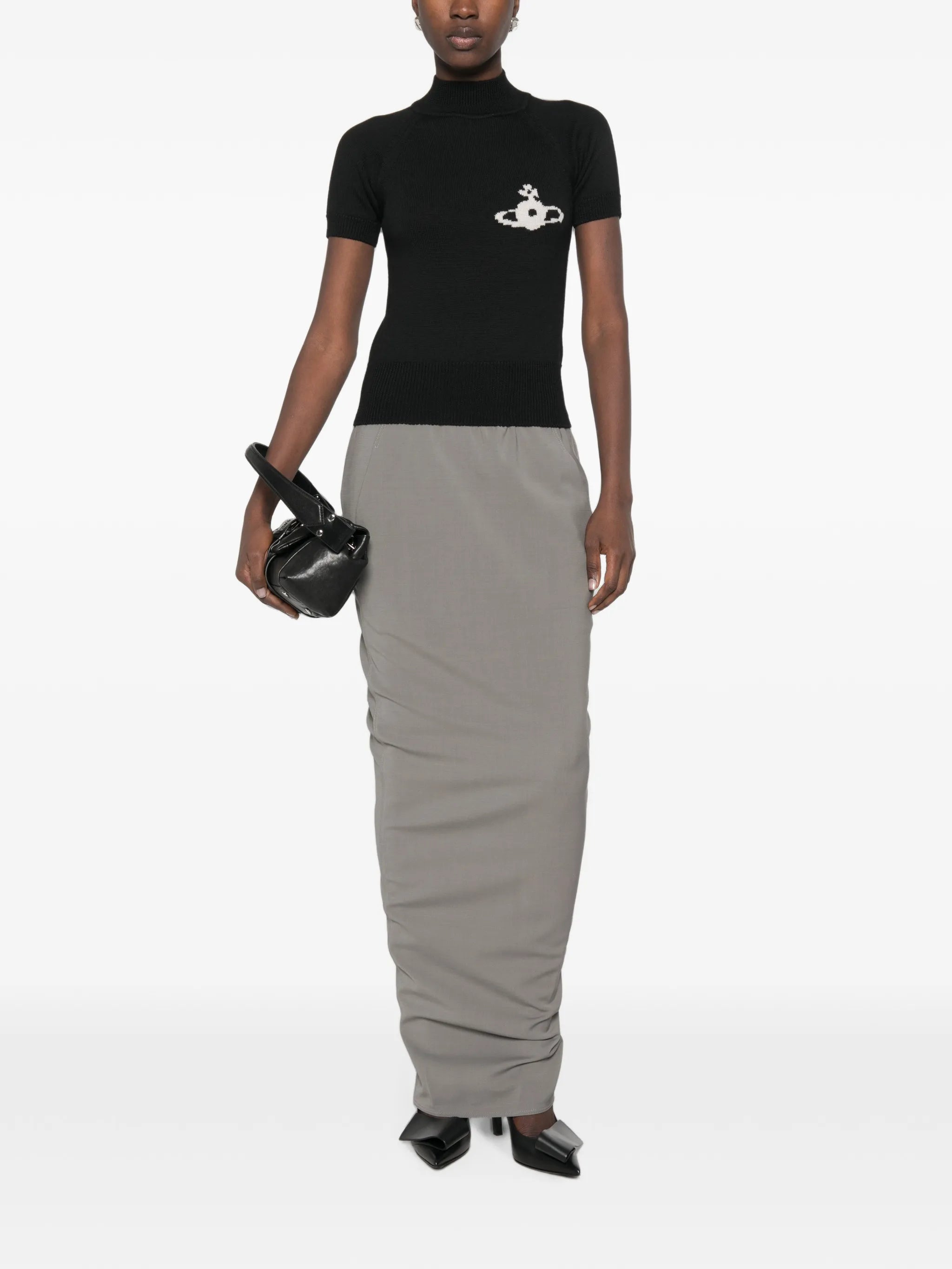 Orb-motif turtleneck sweater