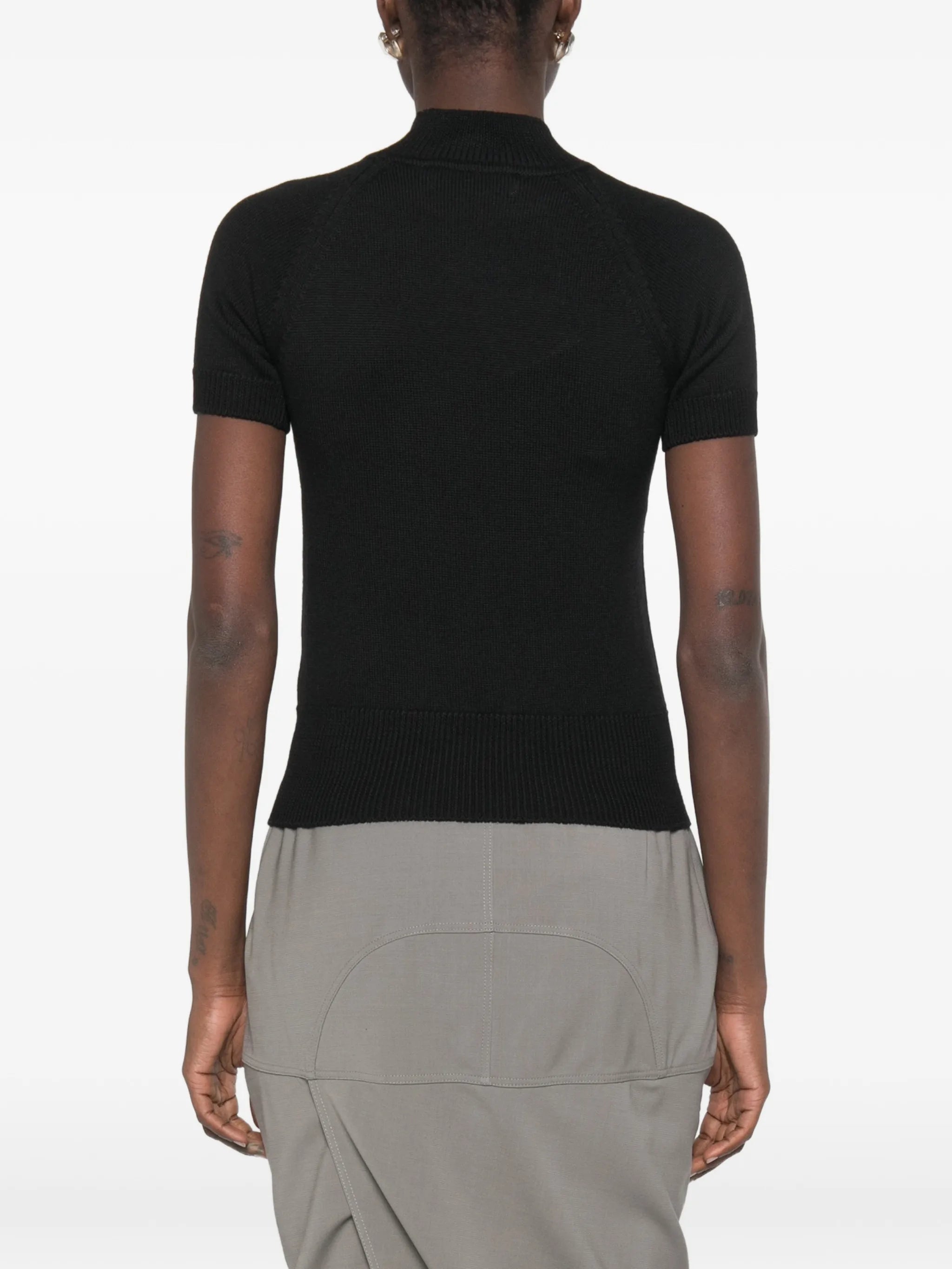 Orb-motif turtleneck sweater