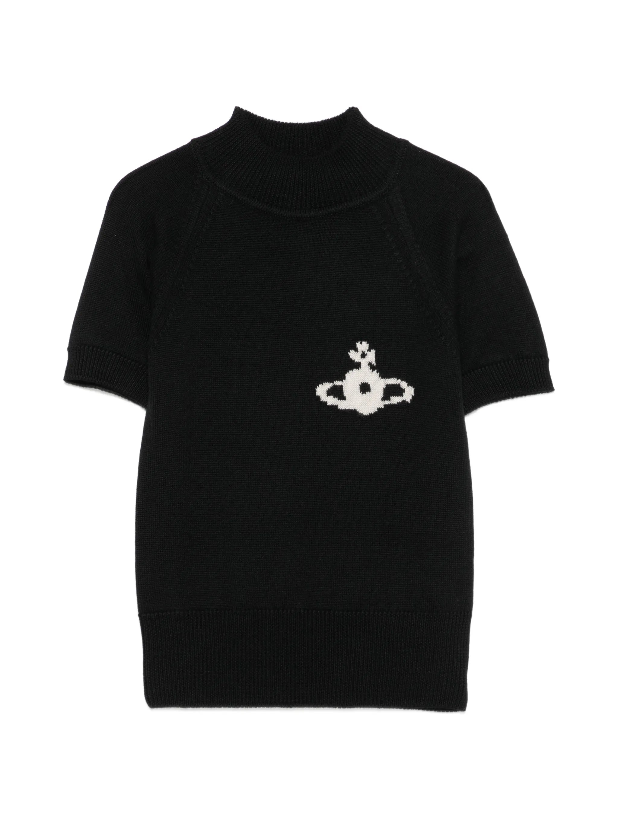 Orb-motif turtleneck sweater