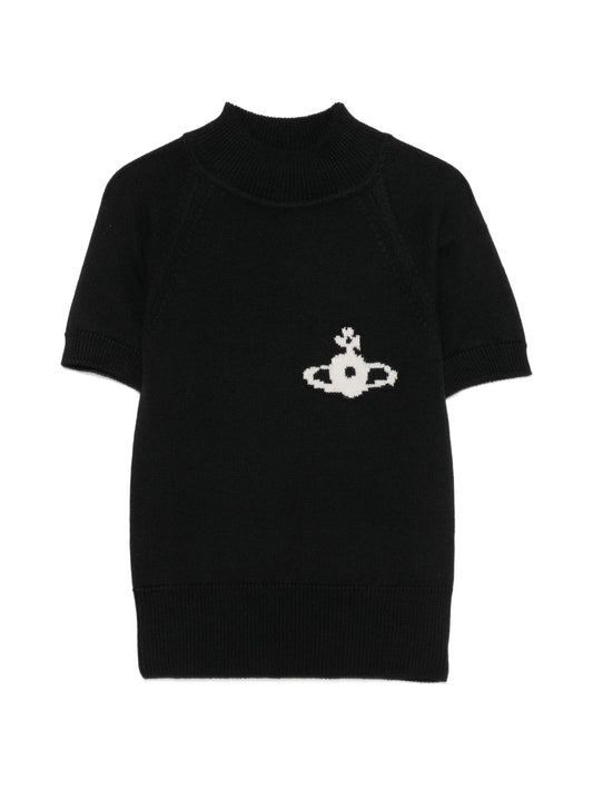 Orb-motif turtleneck sweater