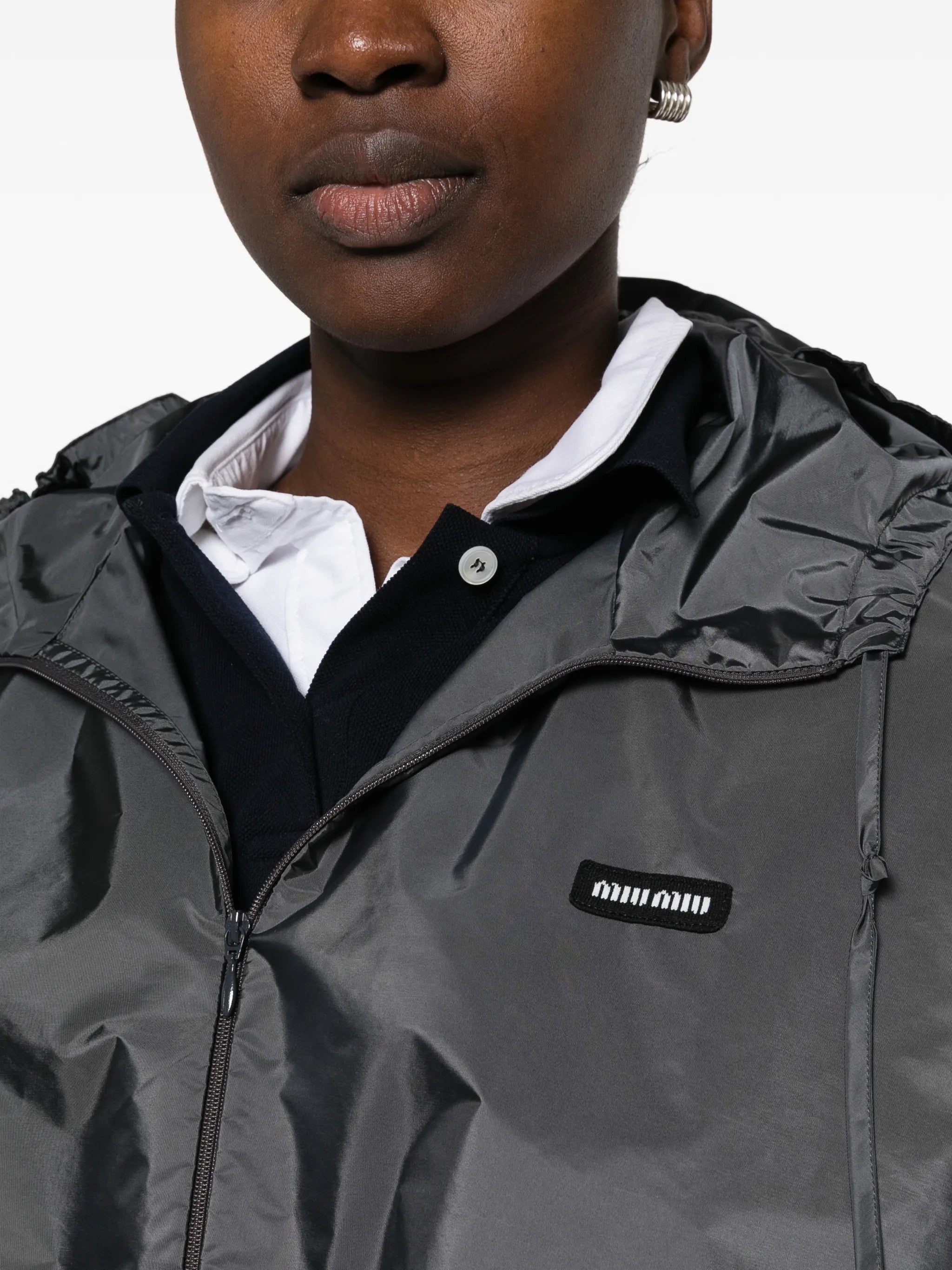 cropped hooded jacket