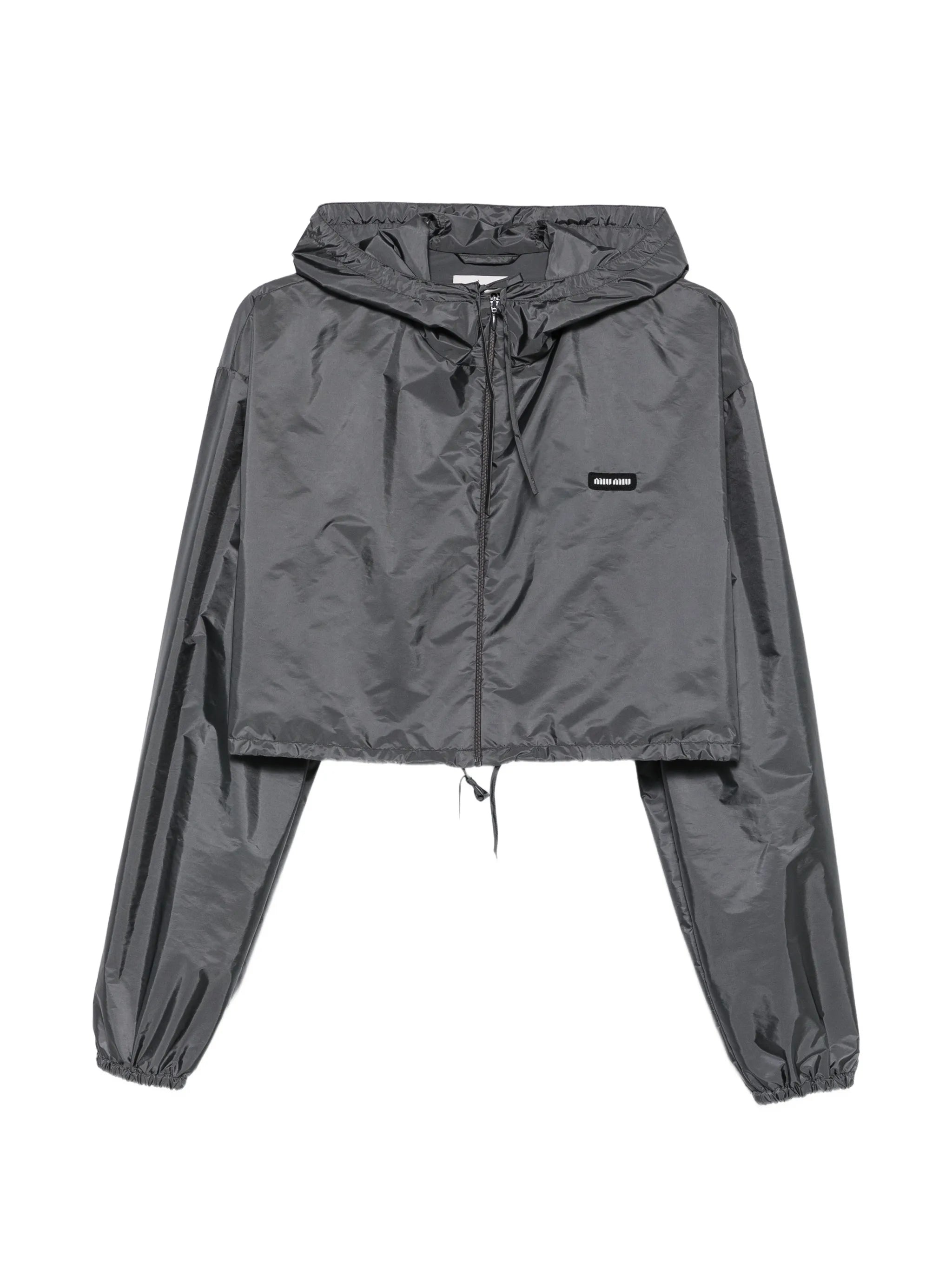 cropped hooded jacket