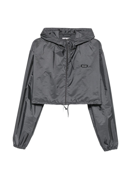cropped hooded jacket