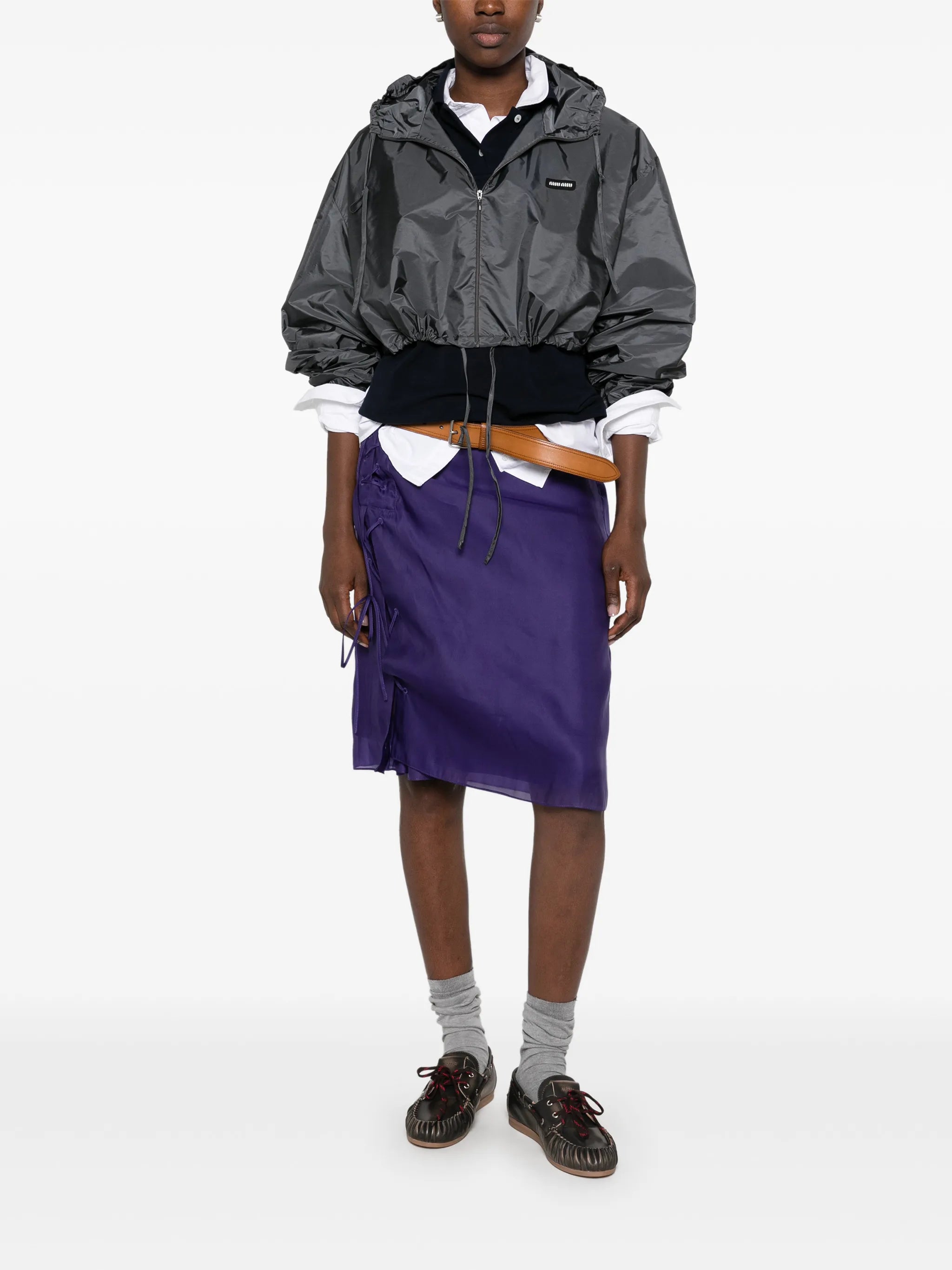 cropped hooded jacket