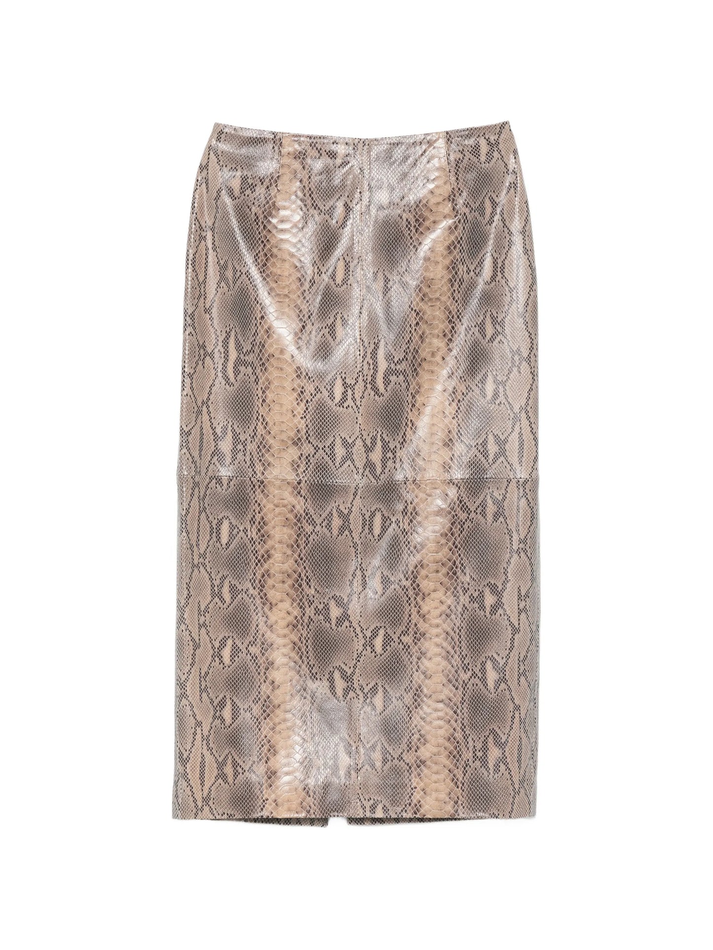 Chloe python-print midi skirt