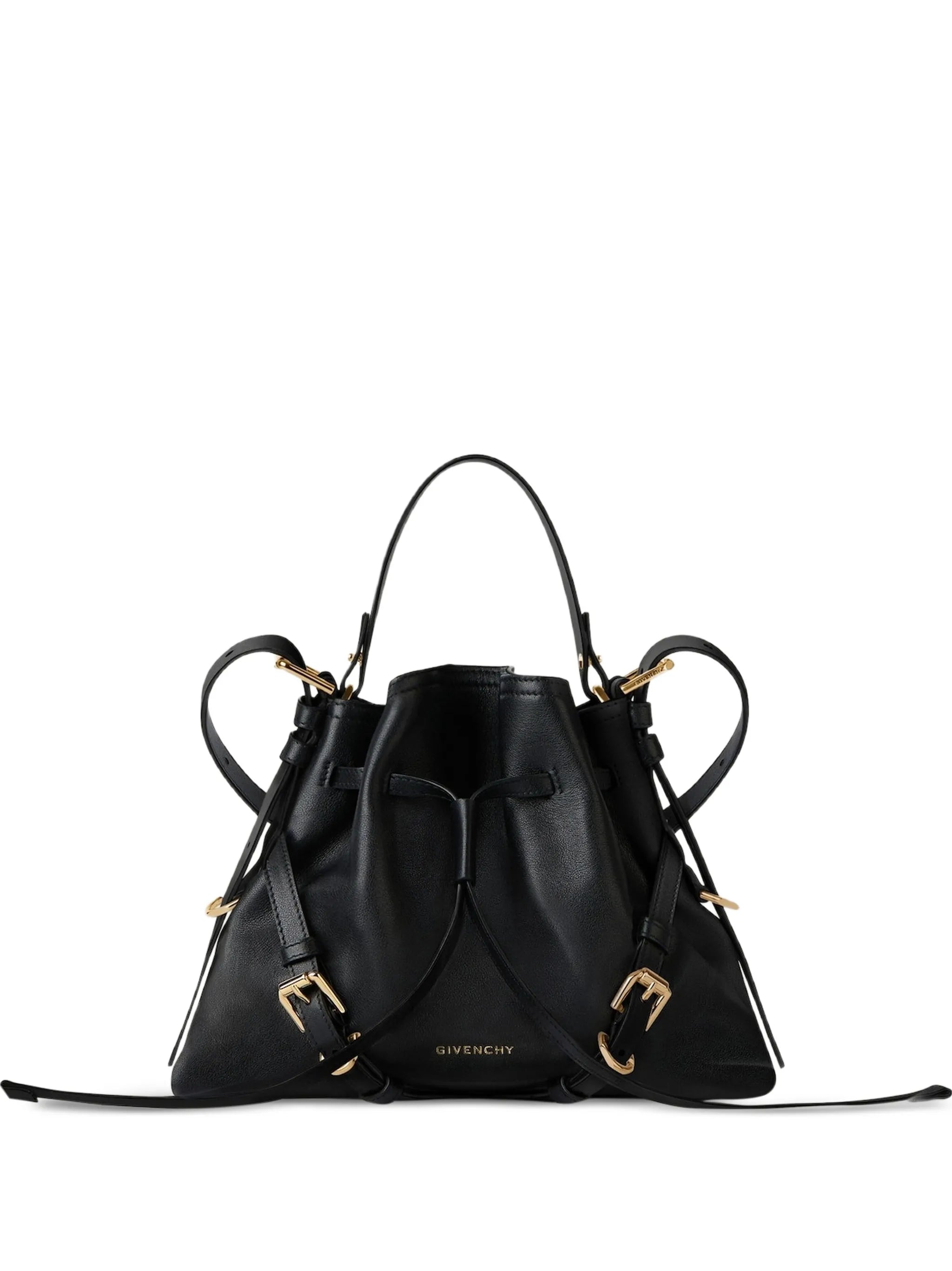 small Voyou bucket bag in shiny leather