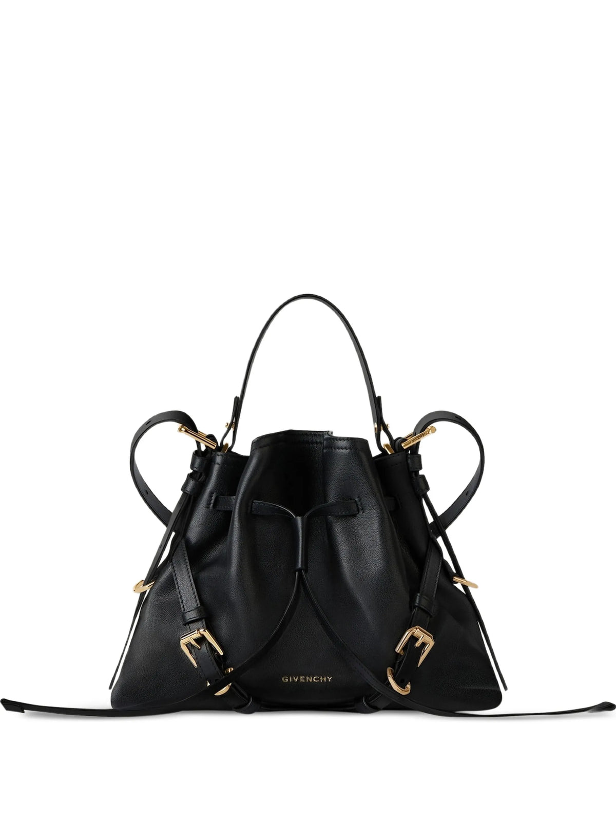 small Voyou bucket bag in shiny leather