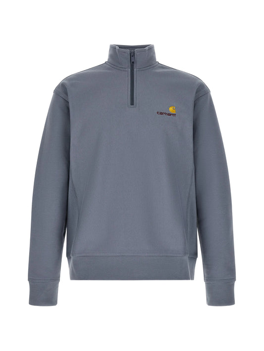half zip American Script sweatshirt