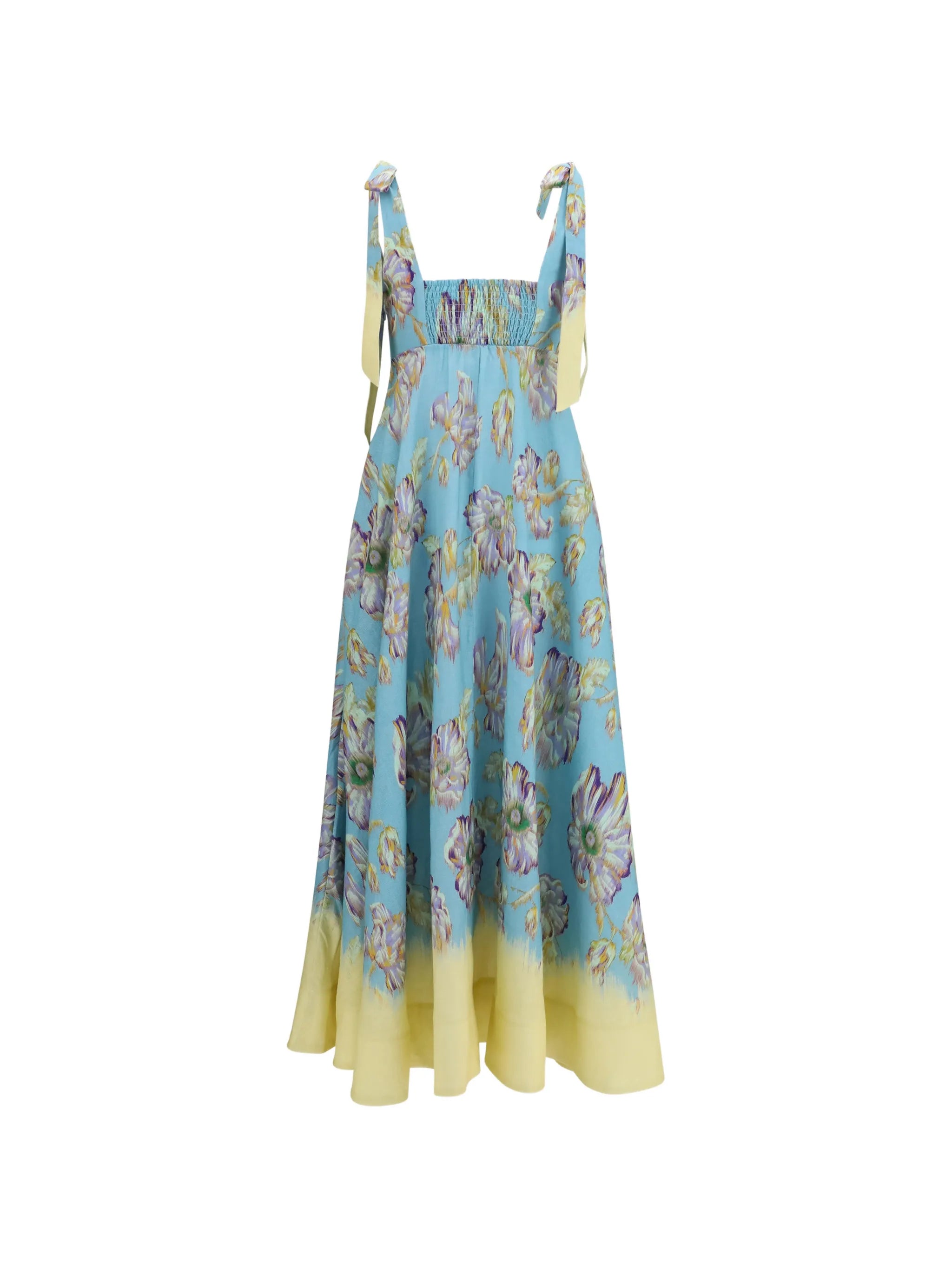 Jerry floral-print linen midi dress