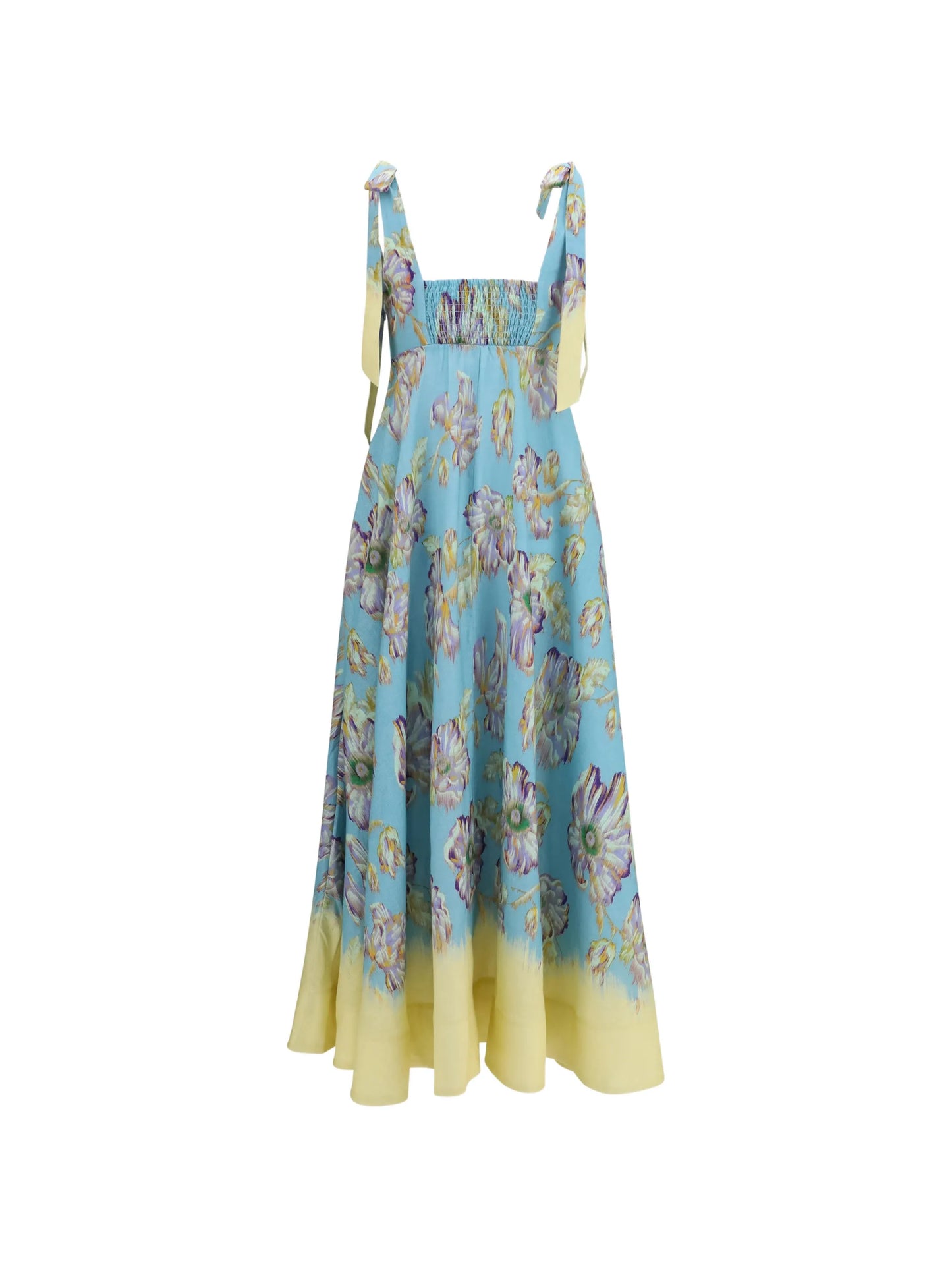 Jerry floral-print linen midi dress