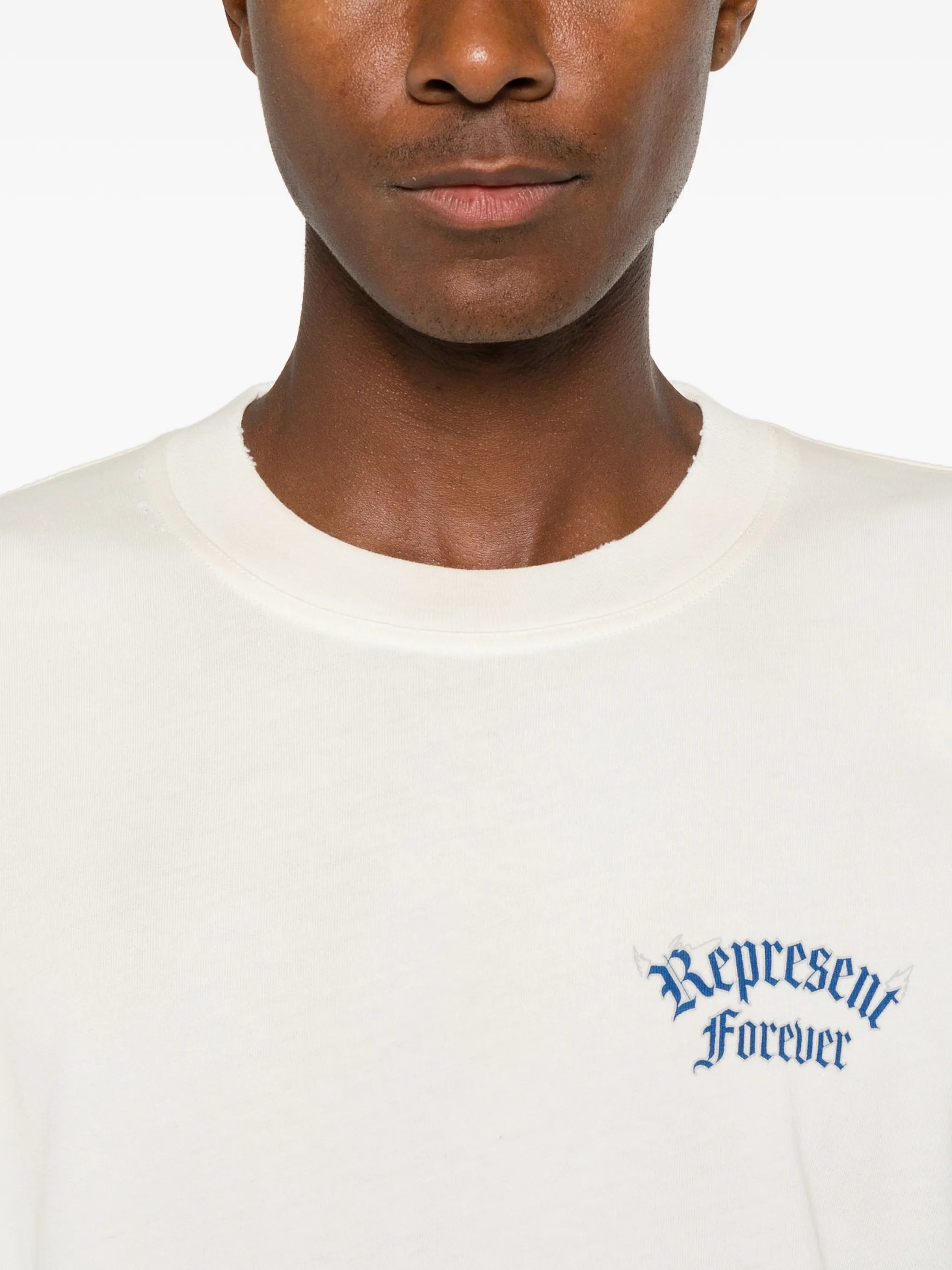 Duality logo-print distressed cotton T-shirt