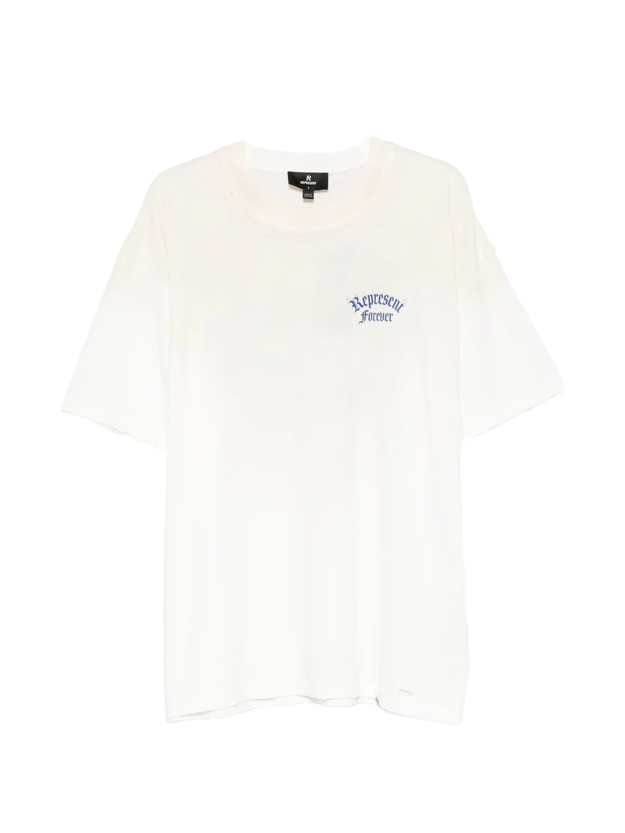 Duality logo-print distressed cotton T-shirt