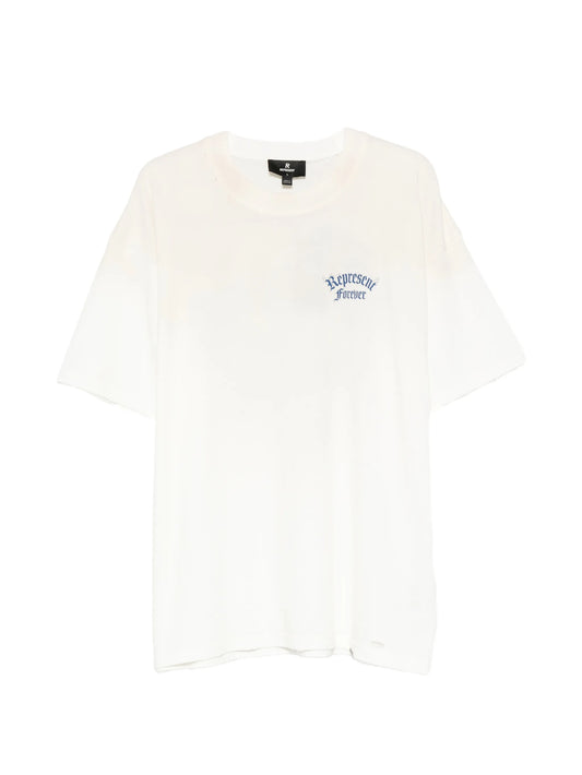 Duality logo-print distressed cotton T-shirt