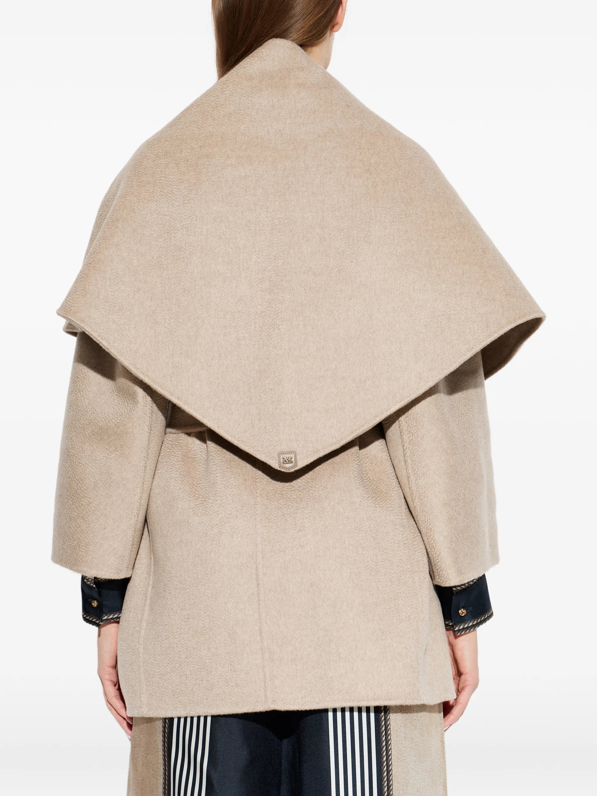 Detto belted shawl-collar coat
