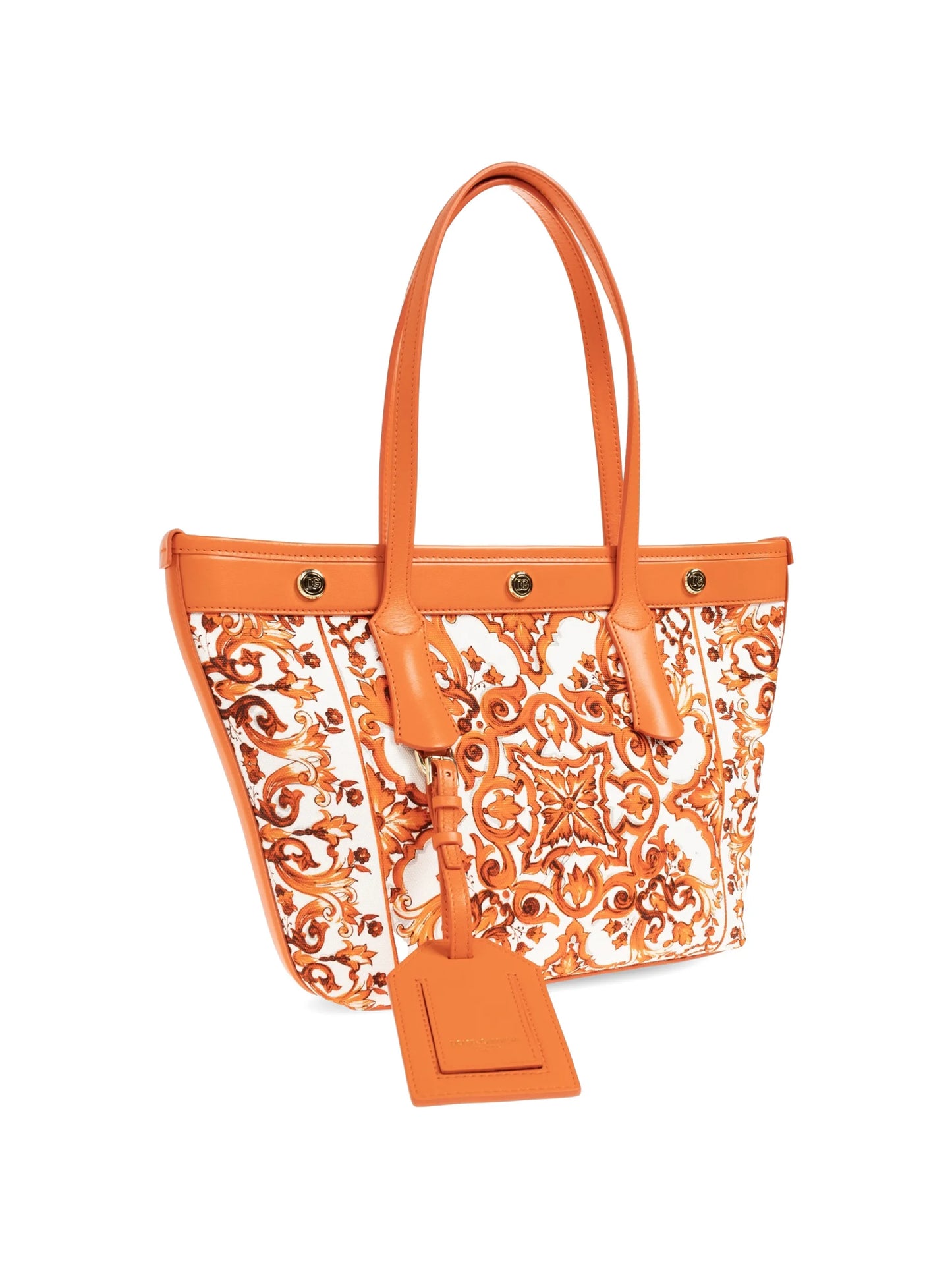 small Atene majolica-print tote bag