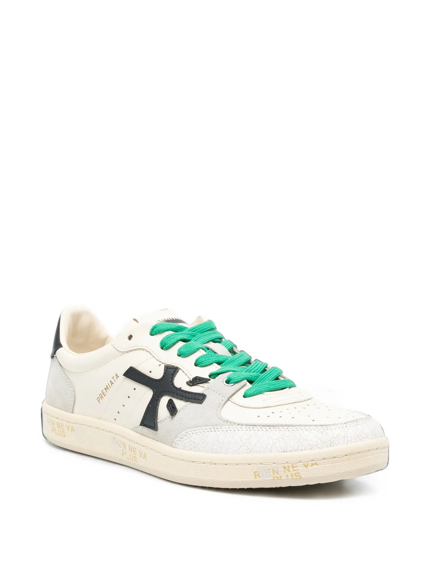 Clay logo-patch sneakers