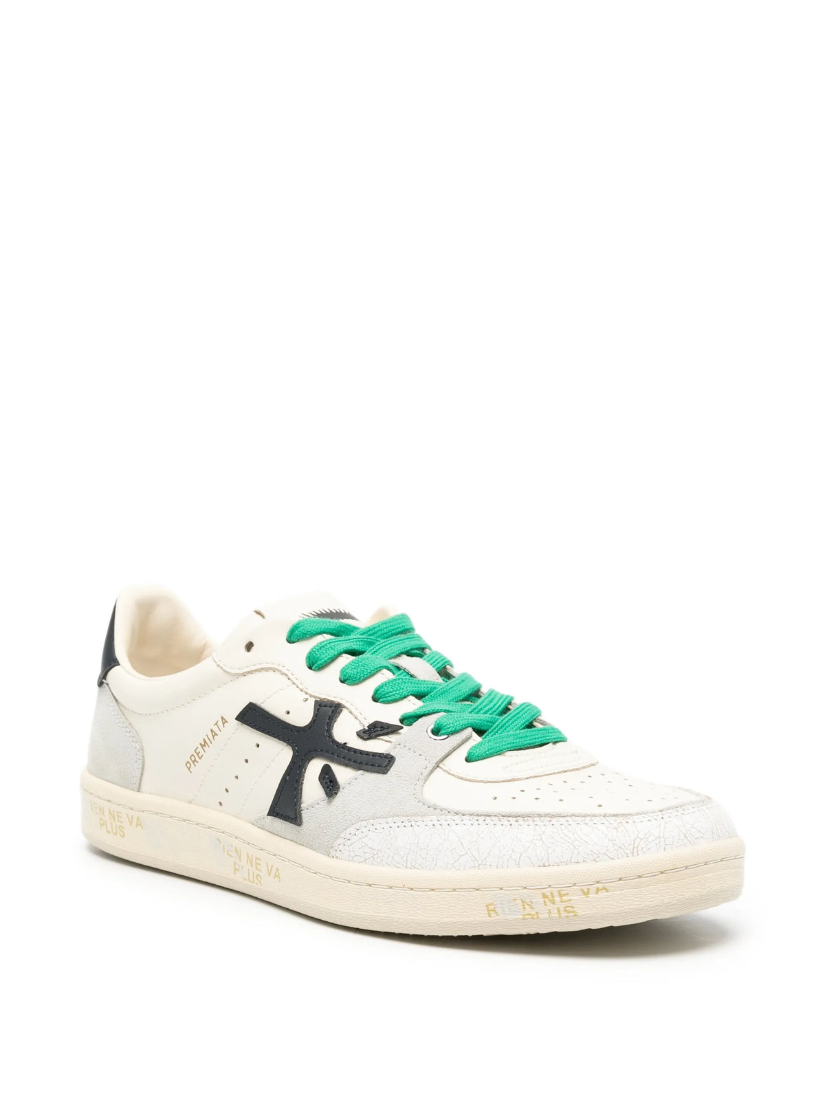 Clay logo-patch sneakers