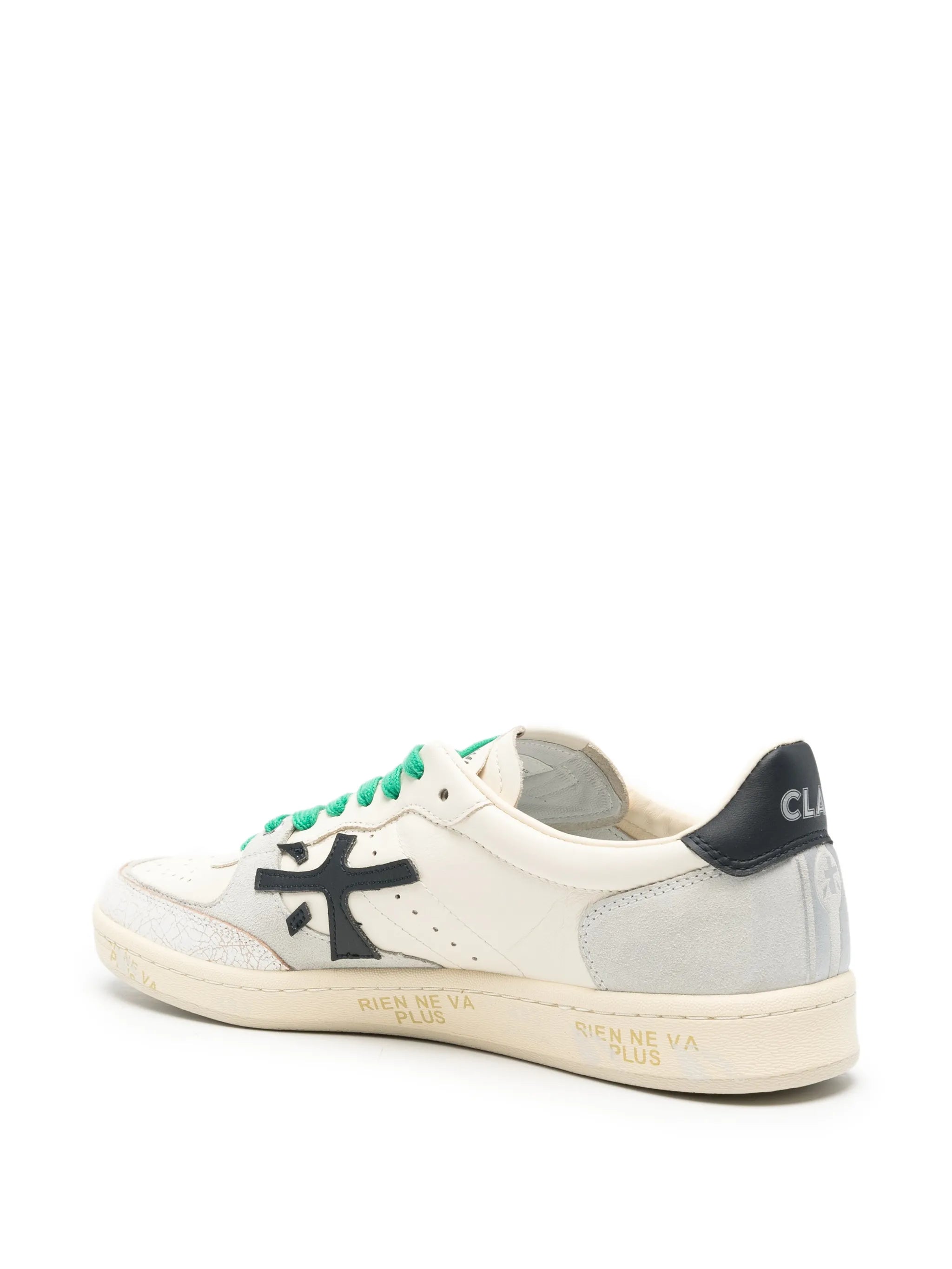 Clay logo-patch sneakers